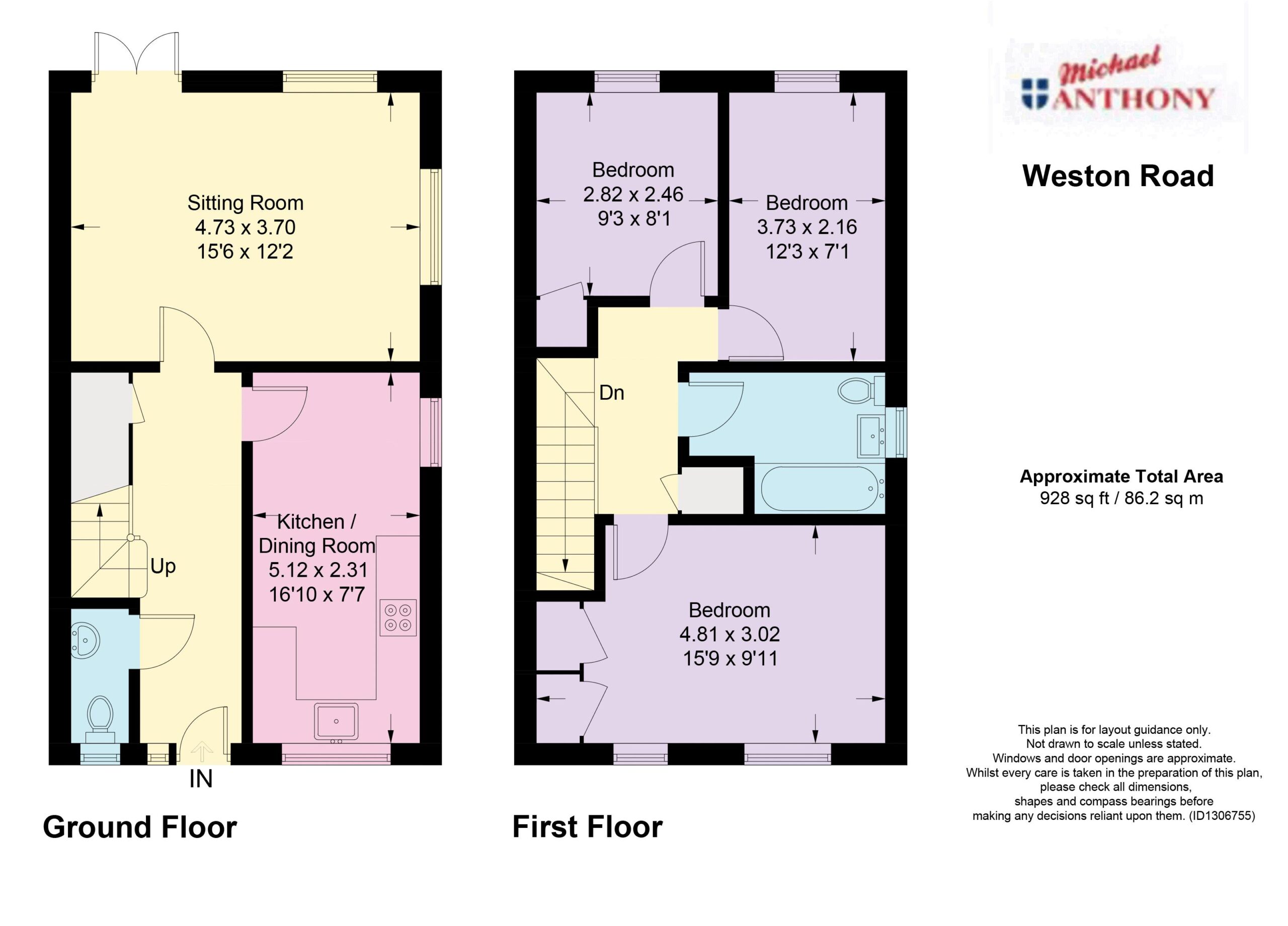 Floorplan for Weston Road, Aston Clinton, Aylesbury, Buckinghamshire, HP22 5EJ