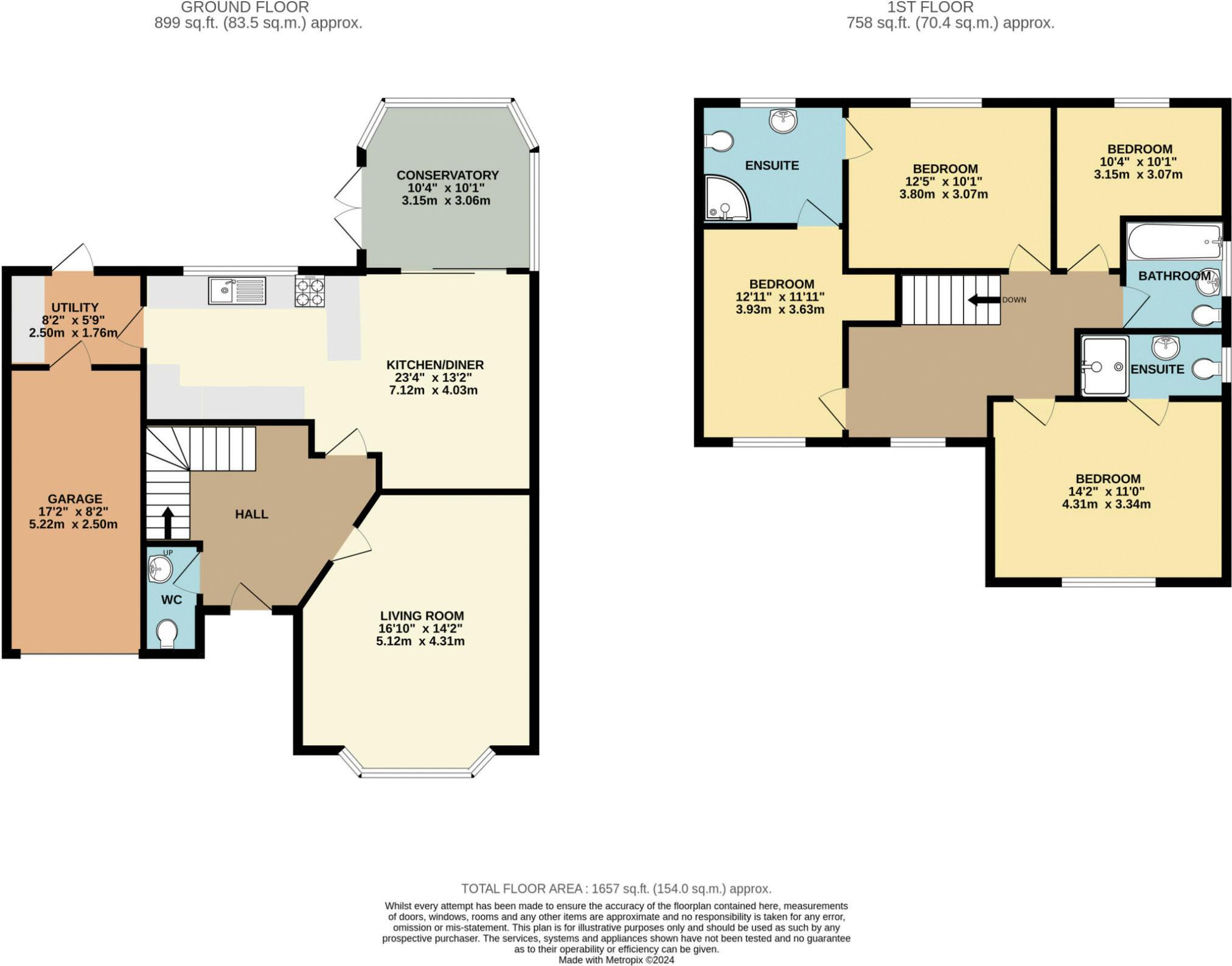 Floorplan for Framlingham Court, Shenley Church End, Milton Keynes, Buckinghamshire, MK5 6HD