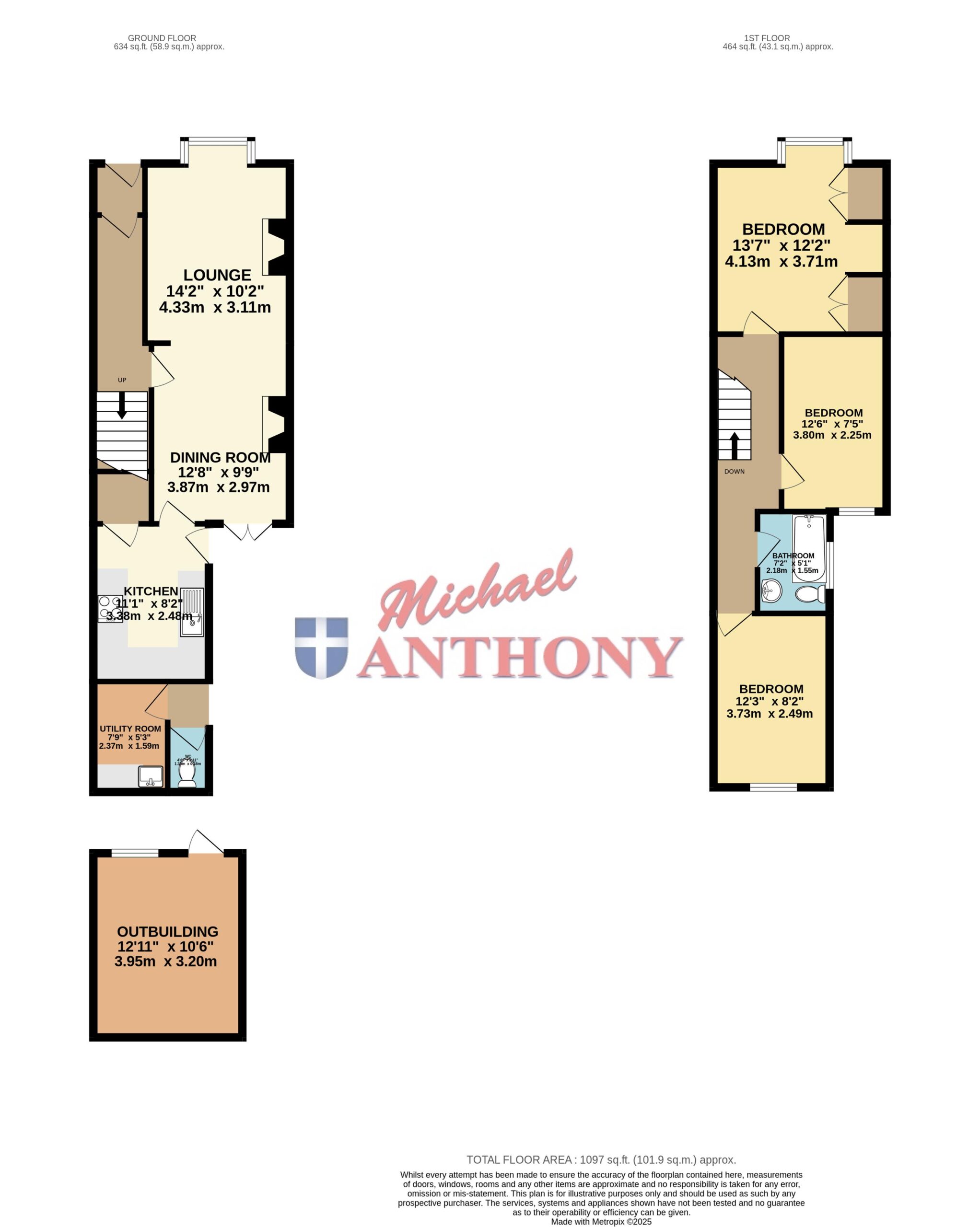 Floorplan for Western Road, Bletchley, Milton Keynes, Buckinghamshire, MK2 2PR