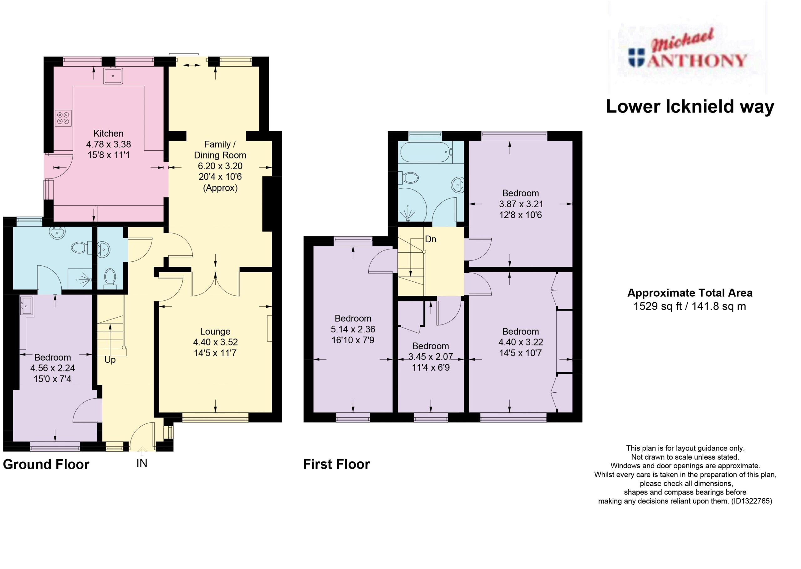 Floorplan for Lower Icknield Way, Marsworth, Buckinghamshire, HP23 4LN