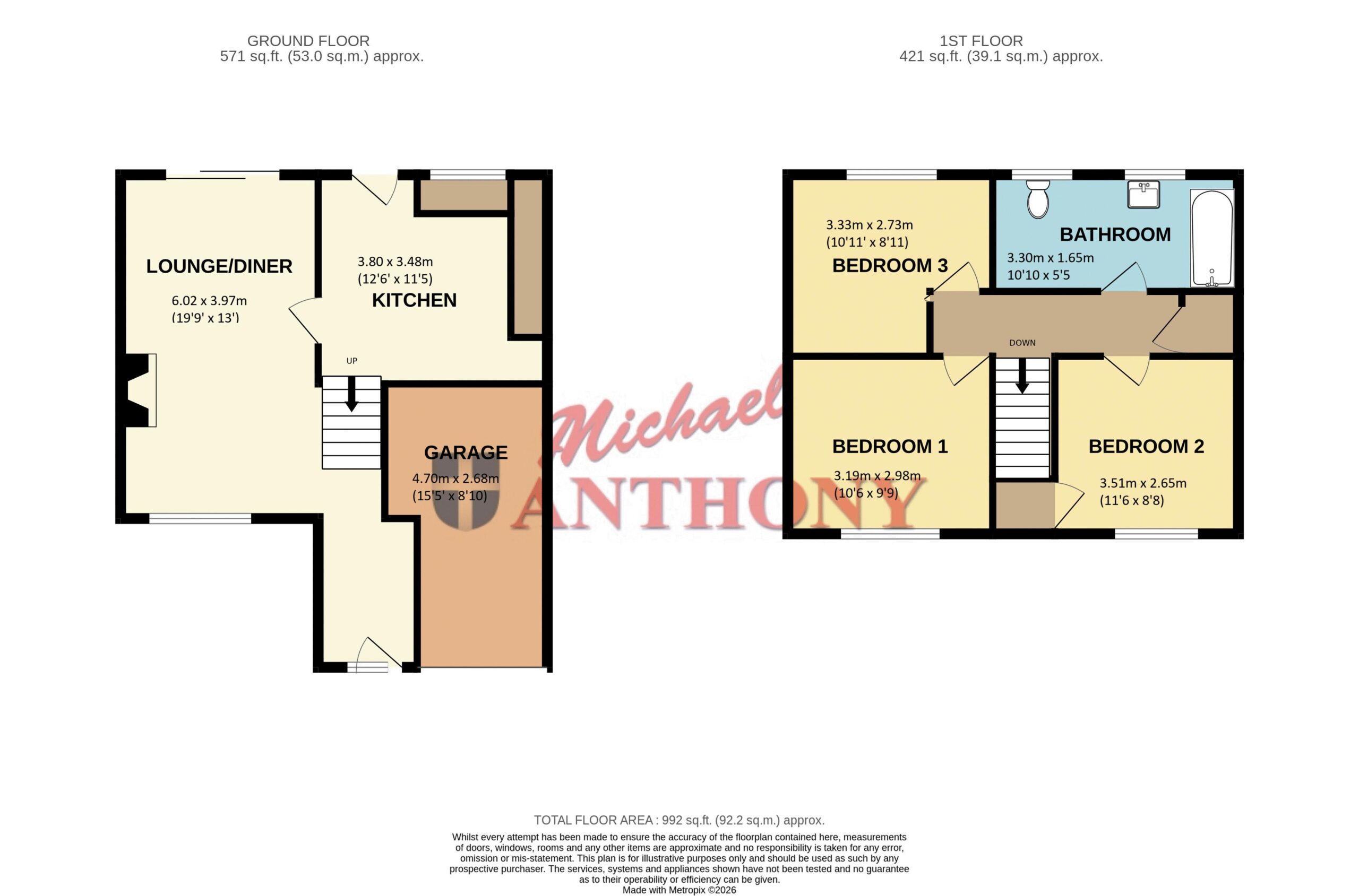 Floorplan for Goldfield Road, Tring, Hertfordshire, HP23 4BA