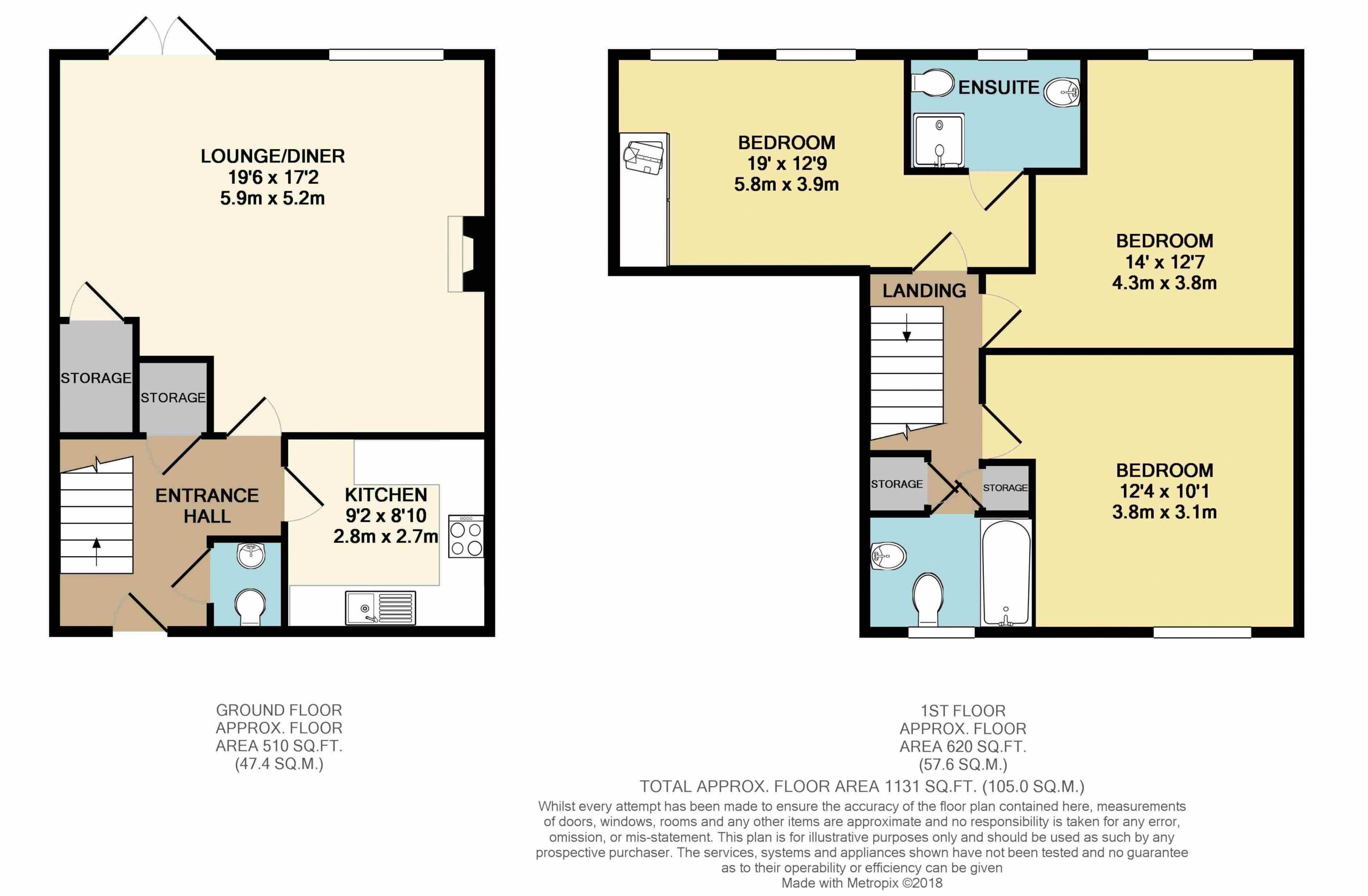 Floorplan for Dunsley Place, Tring, Hertfordshire, HP23 6JL