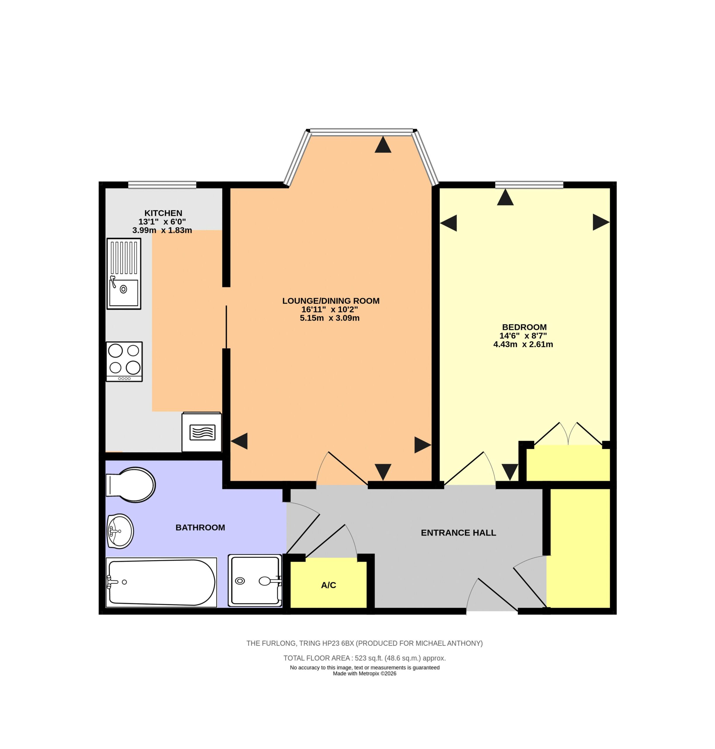 Floorplan for King Street, Tring, Hertfordshire, HP23 6BX