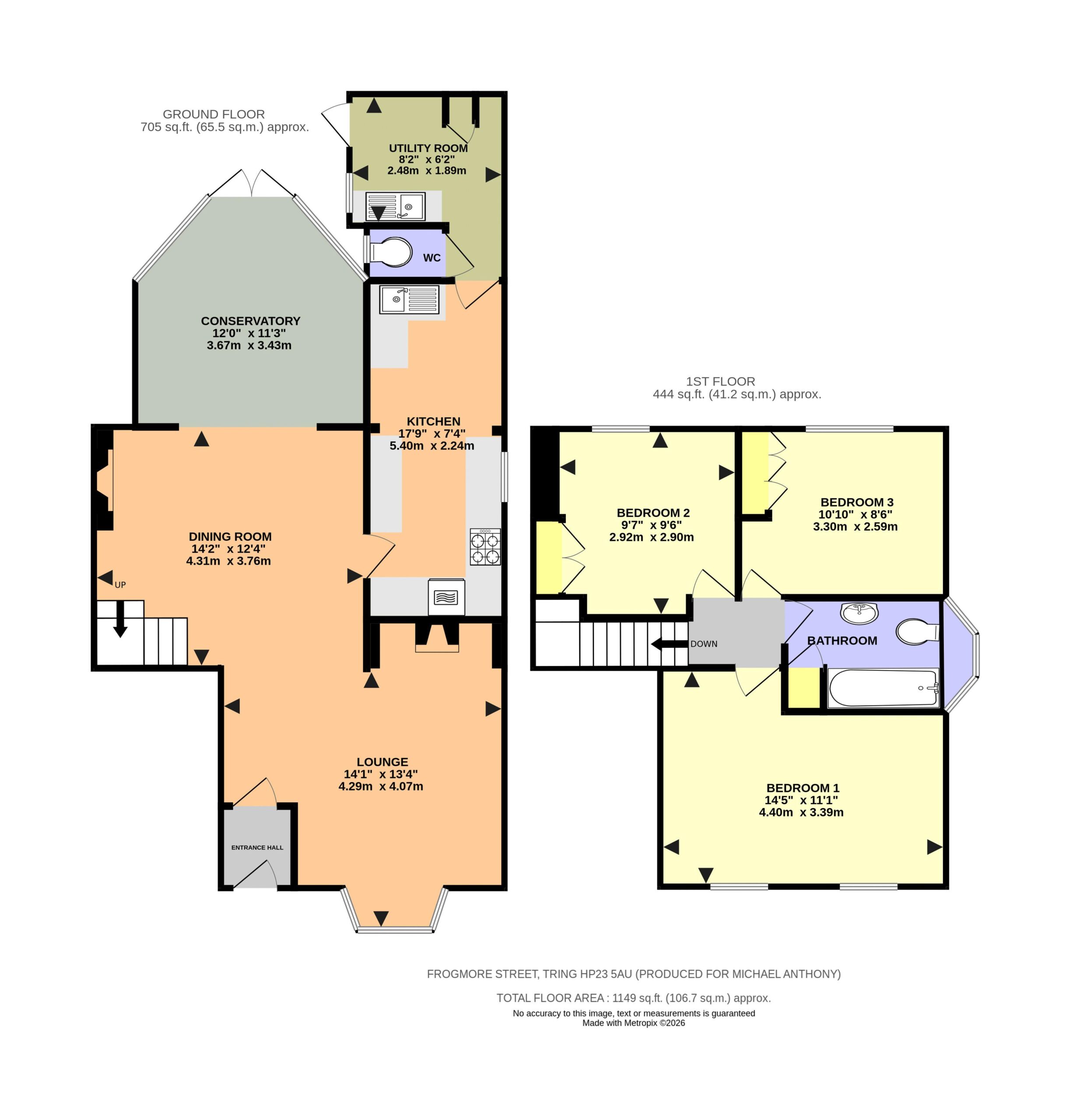Floorplan for Frogmore Street, Tring, Hertfordshire, HP23 5AU