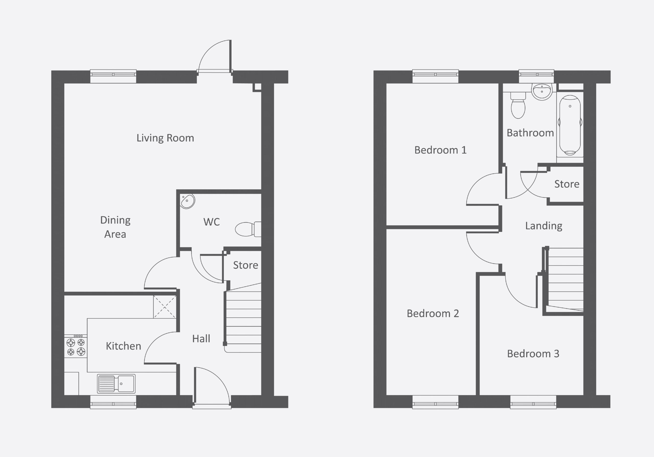 Floorplan for Mentmore Road, Cheddington, Bucks, LU7 0SD