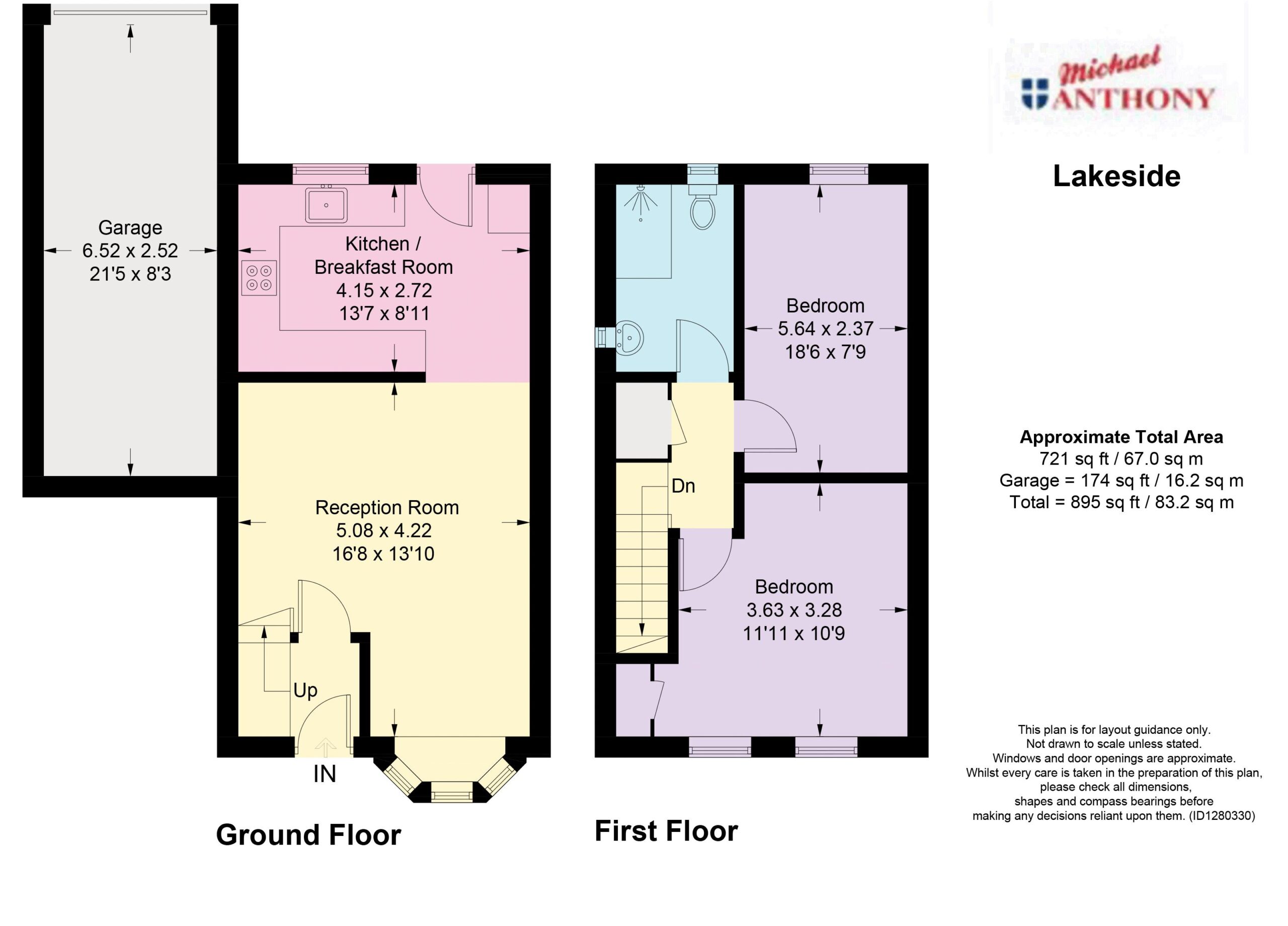 Floorplan for Lakeside, Tring, Hertfordshire, HP23 5HN