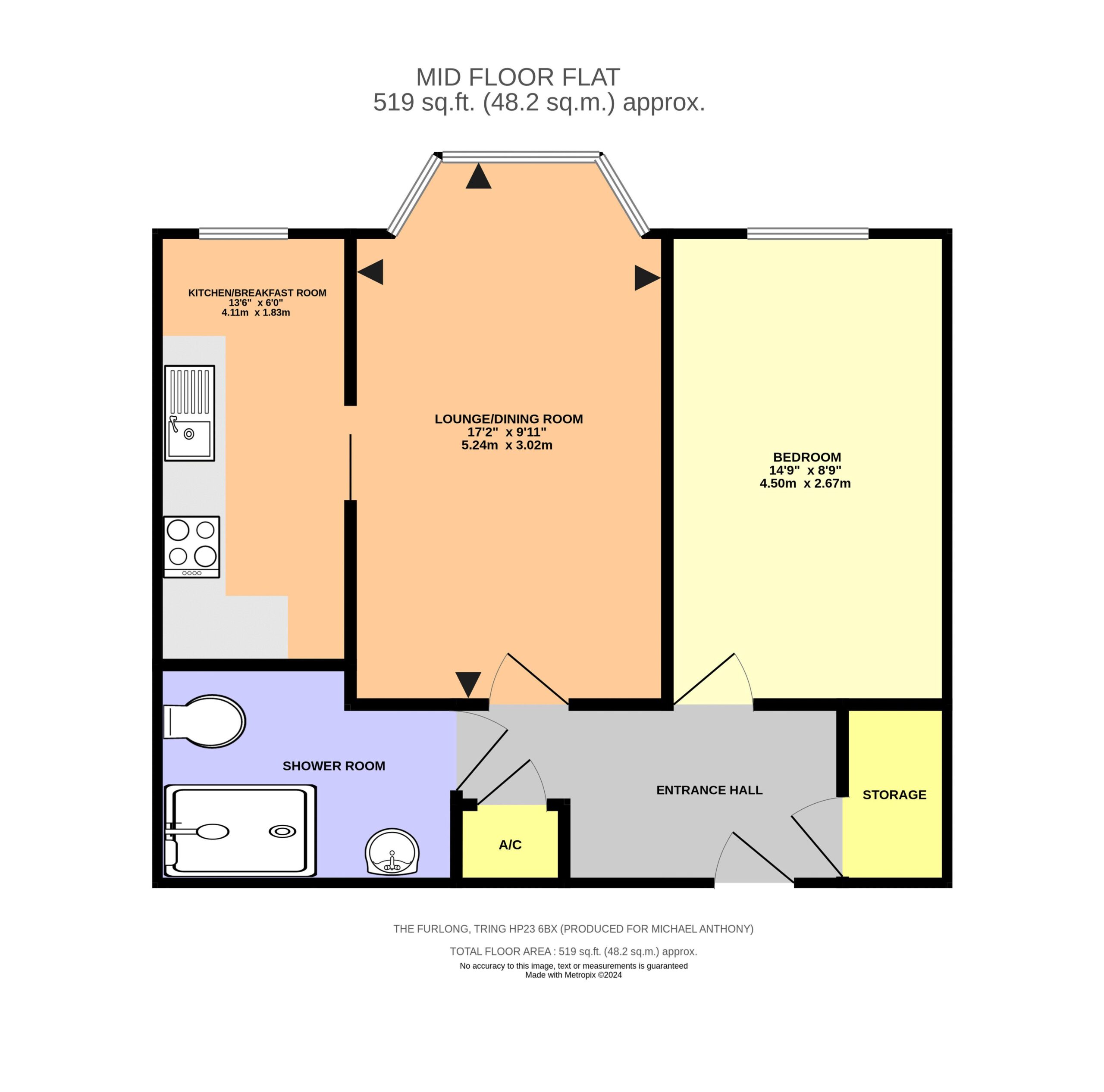 Floorplan for King Street, Tring, Hertfordshire, HP23 6BX