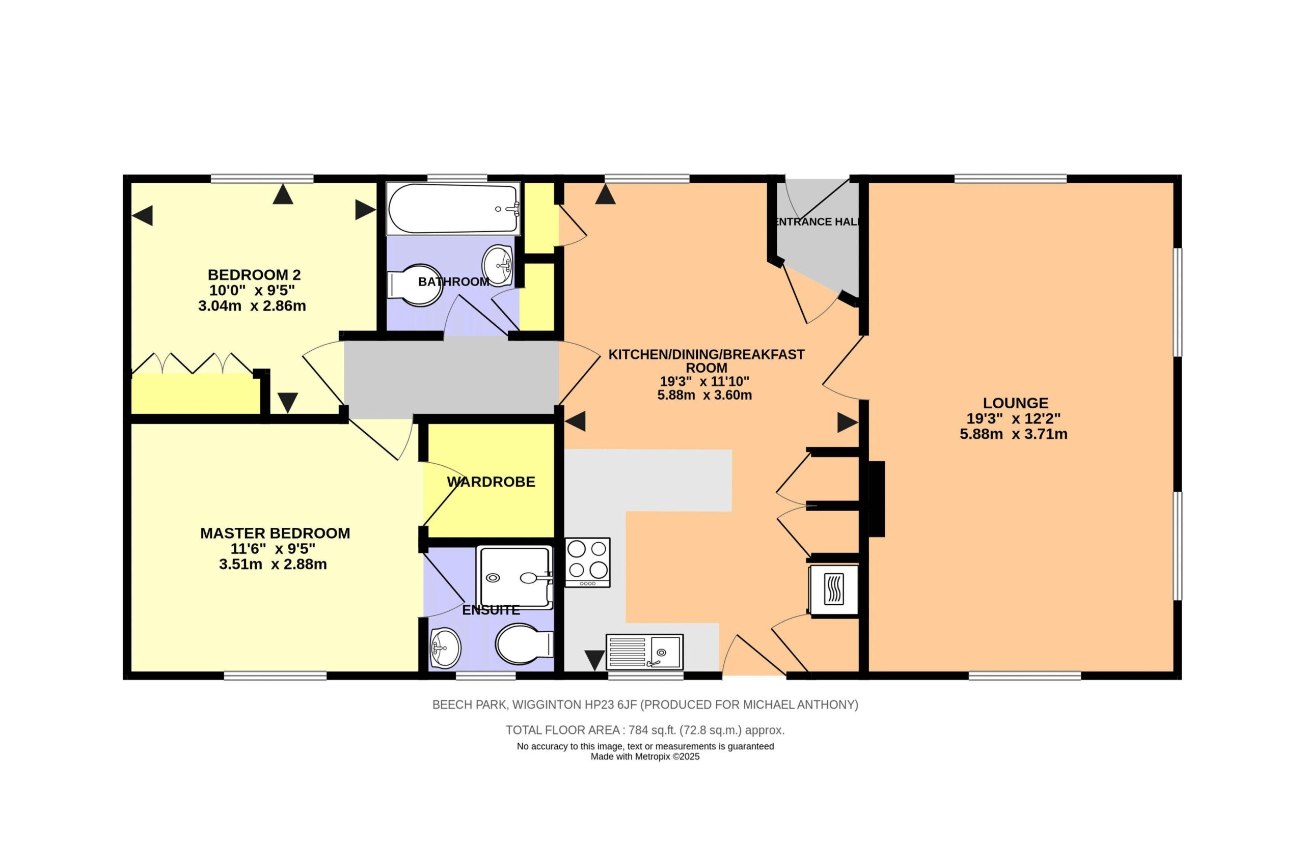 Floorplan for Chesham Road, Wigginton, Hertfordshire, HP23 6JF