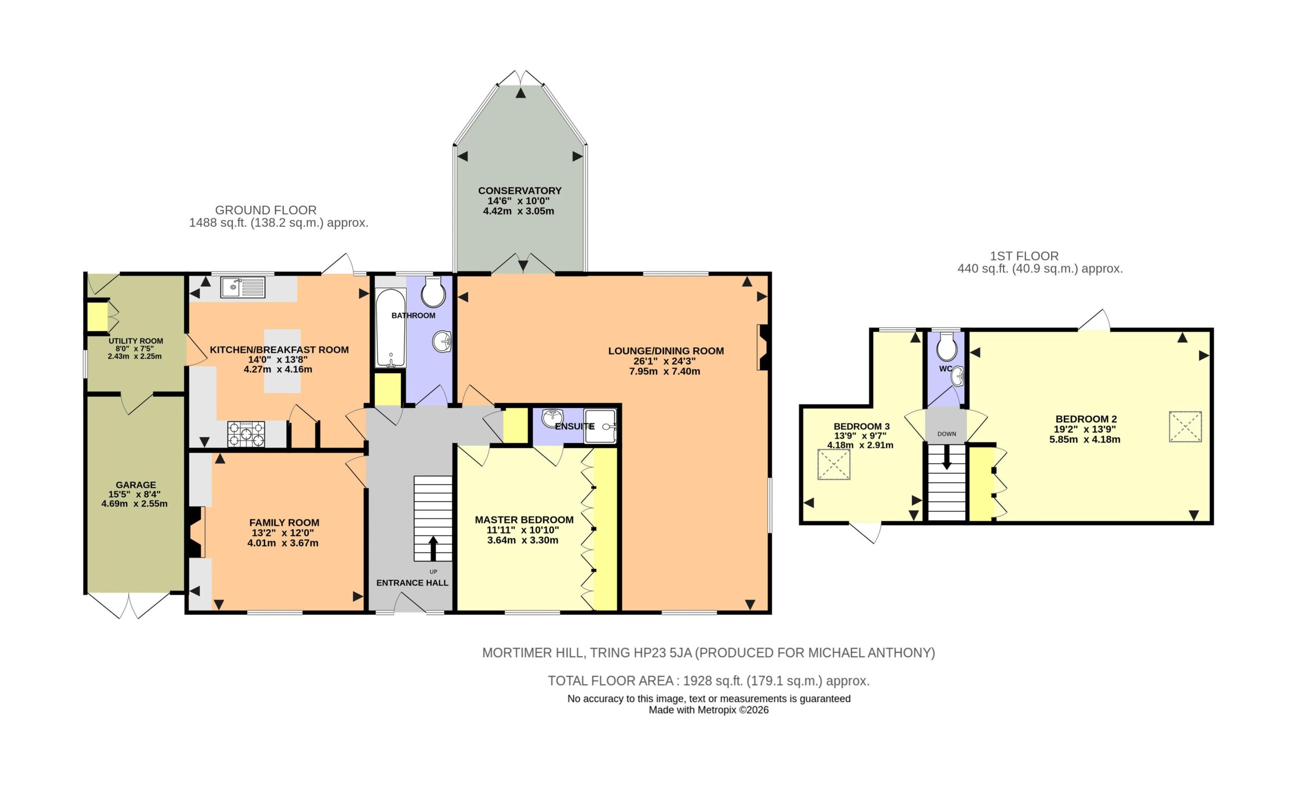 Floorplan for Mortimer Hill, Tring, Hertfordshire, HP23 5JA
