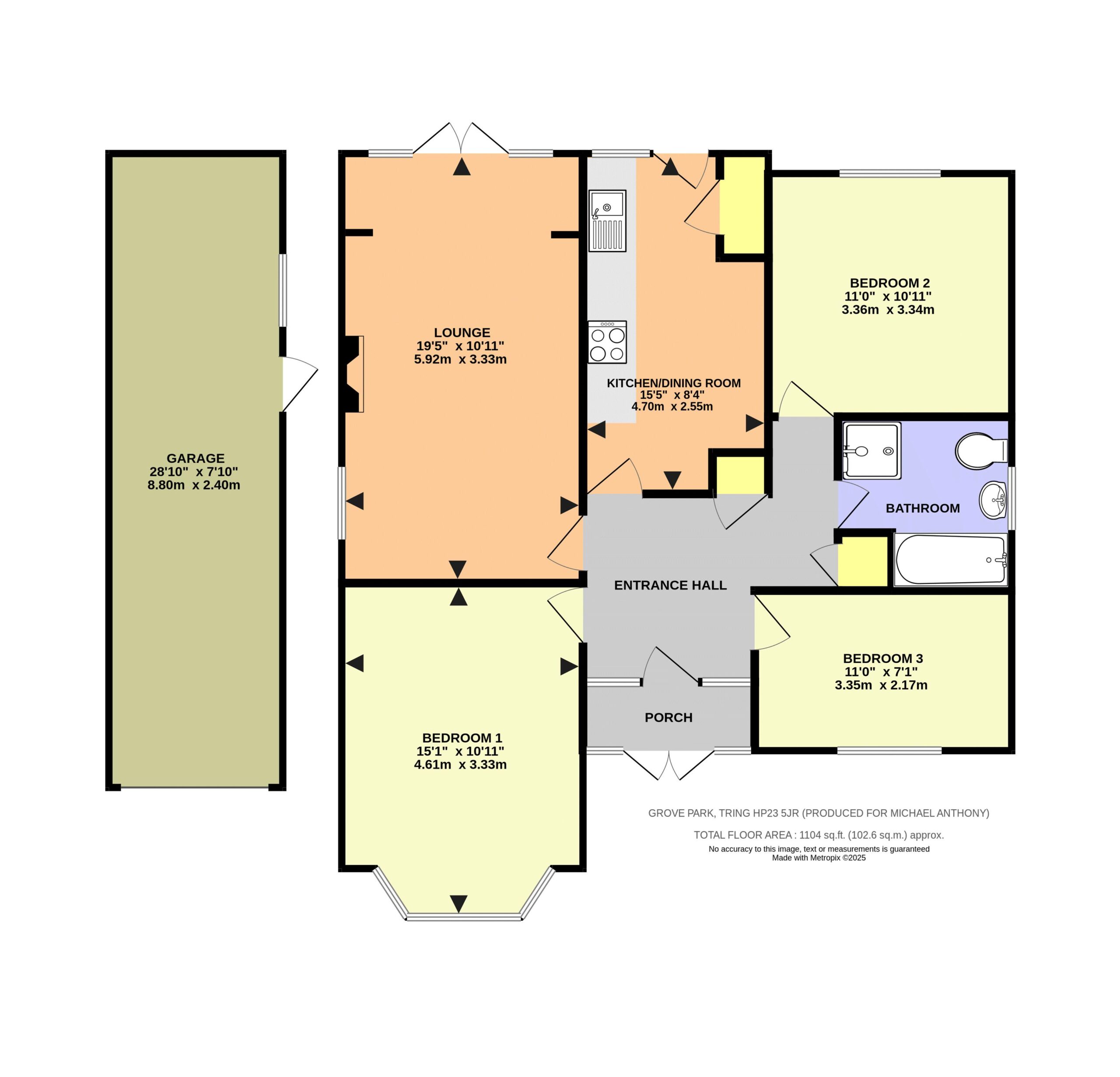 Floorplan for Grove Park, Tring, Hertfordshire, HP23 5JR