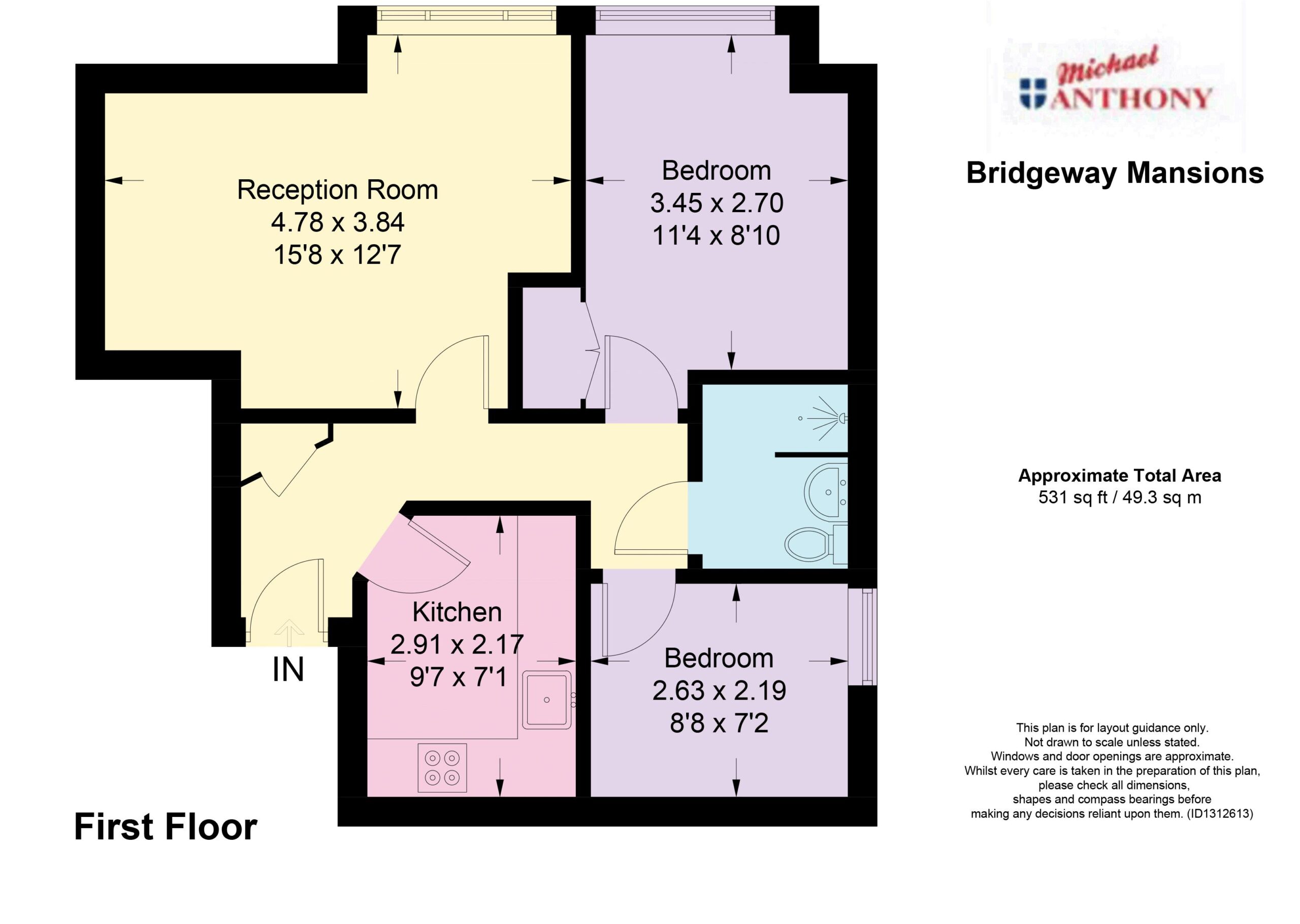 Floorplan for London Road, Aston Clinton, Buckinghamshire, HP22 5LB