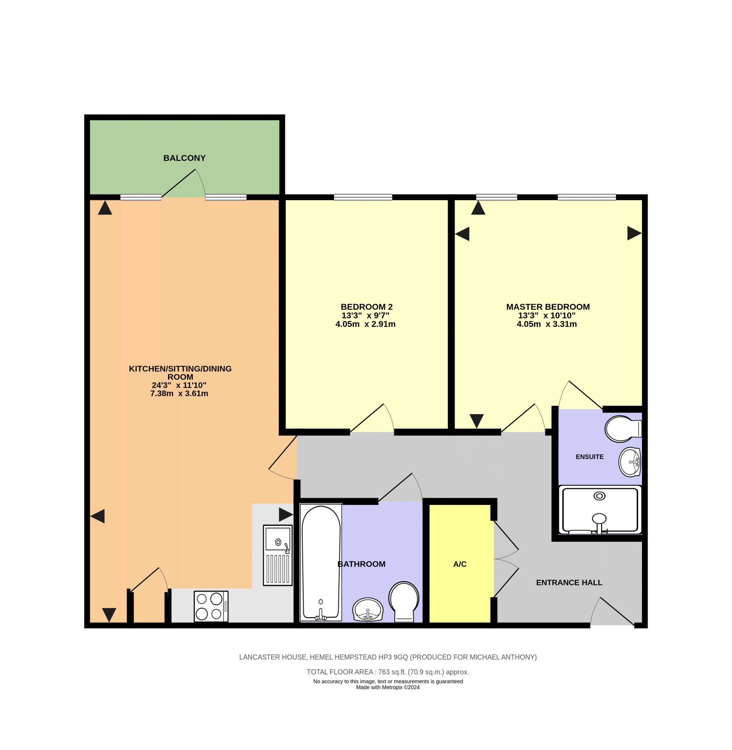 Floorplan for Frogmore Road, Hemel Hempstead, Hertfordshire, HP3 9GQ