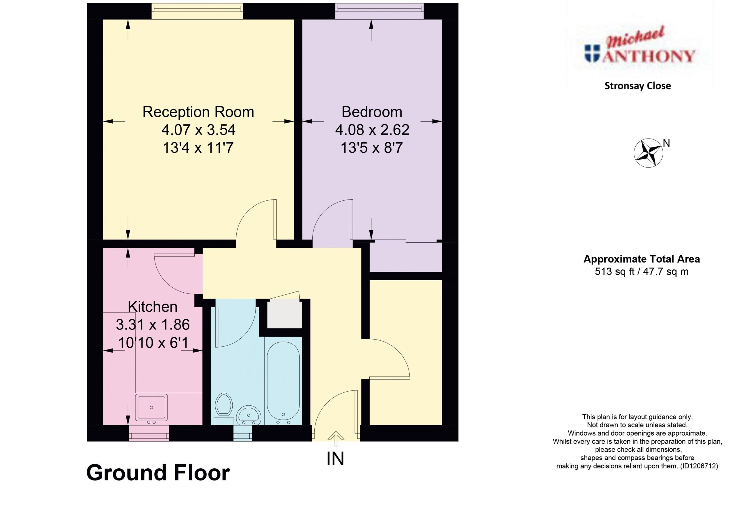 Floorplan for Stronsay Close, Hemel Hempstead, Hertfordshire, HP3 8TD