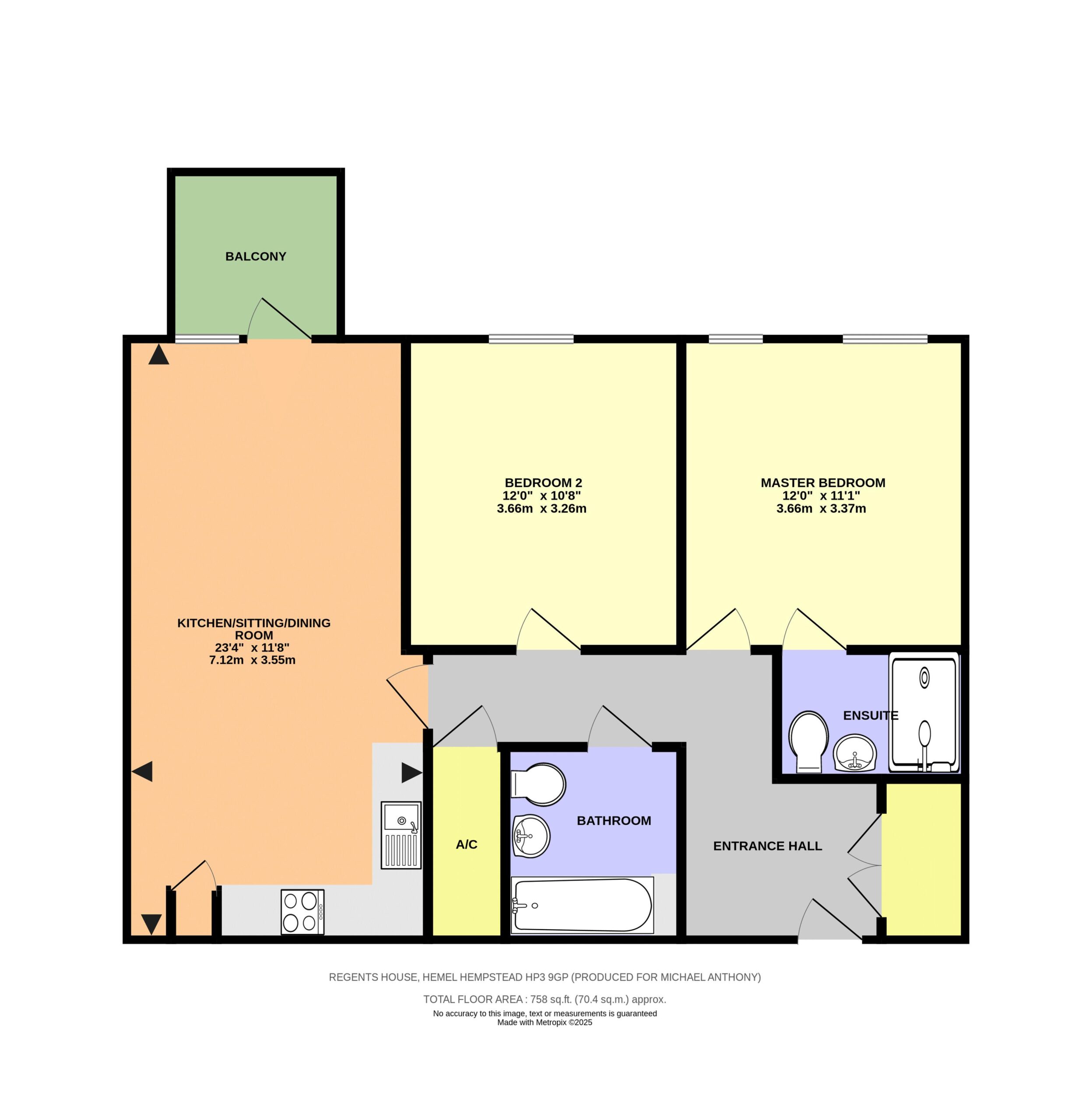 Floorplan for Frogmore Road, Hemel Hempstead, Hertfordshire, HP3 9GP