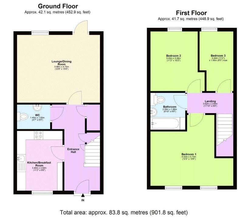 Floorplan for Haxters End, Berkhamsted, Hertfordshire, HP4 3FJ