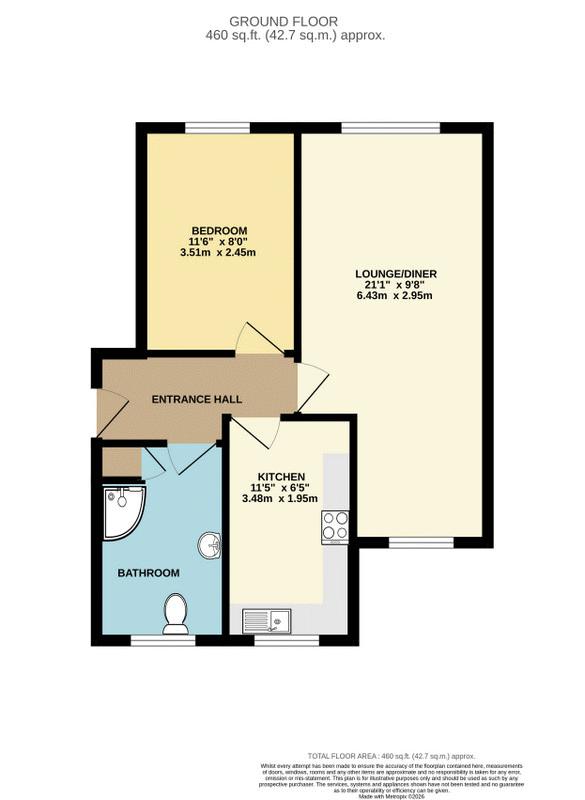 Floorplan for Cowper Road, Berkhamsted, Hertfordshire, HP4 3ED