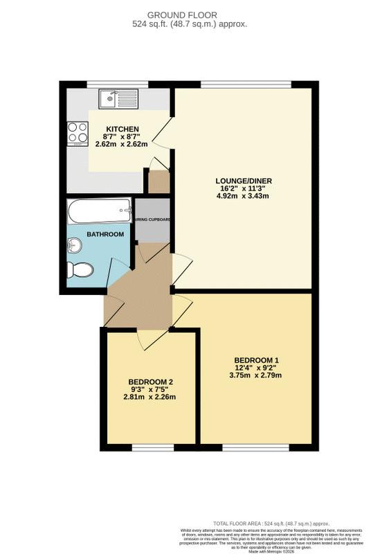 Floorplan for Milton Dene, Hemel Hempstead, Hertfordshire, HP2 7PP