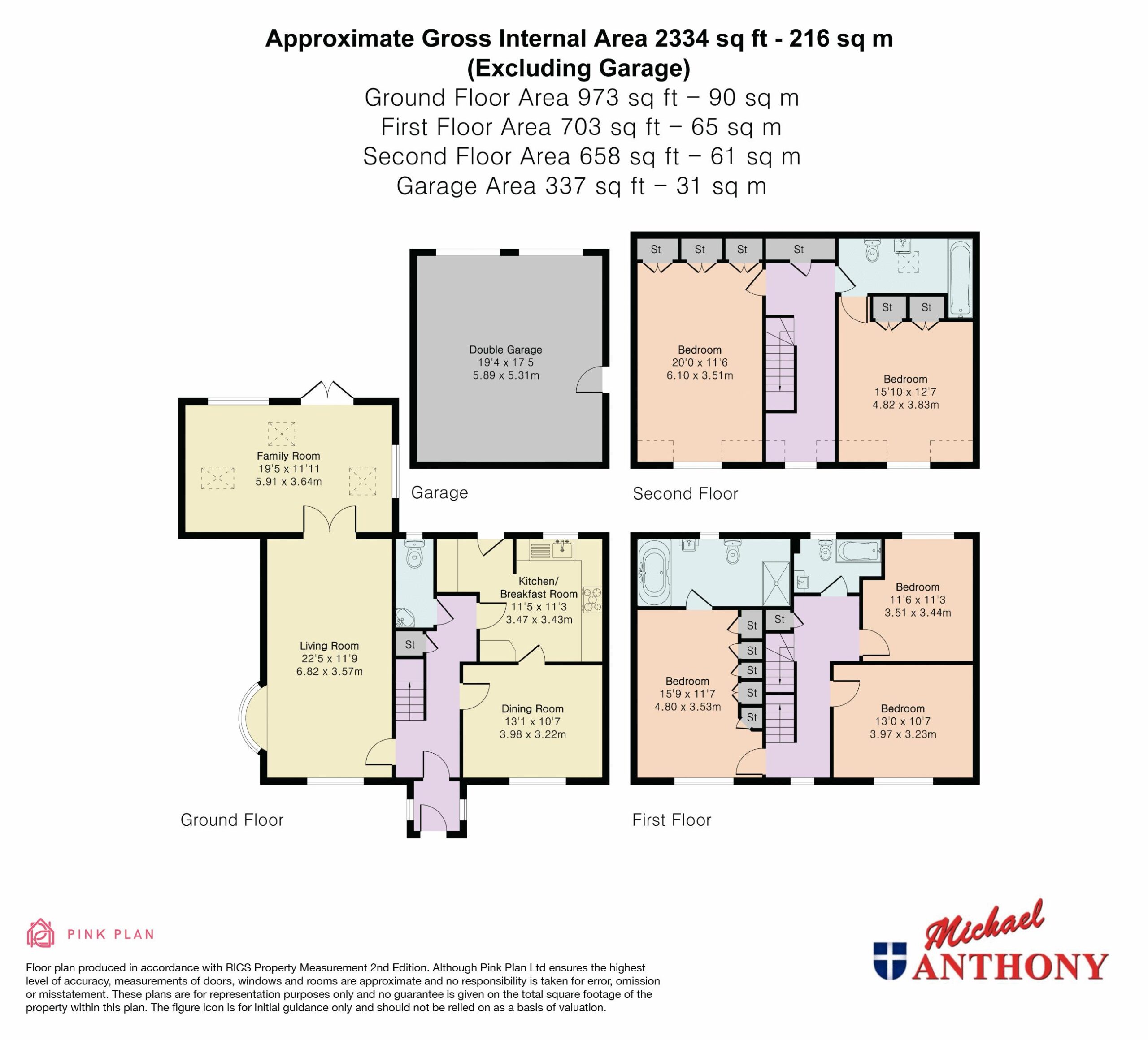 Floorplan for Wickstead Avenue, Grange Farm, Milton Keynes, Buckinghamshire, MK8 0PY