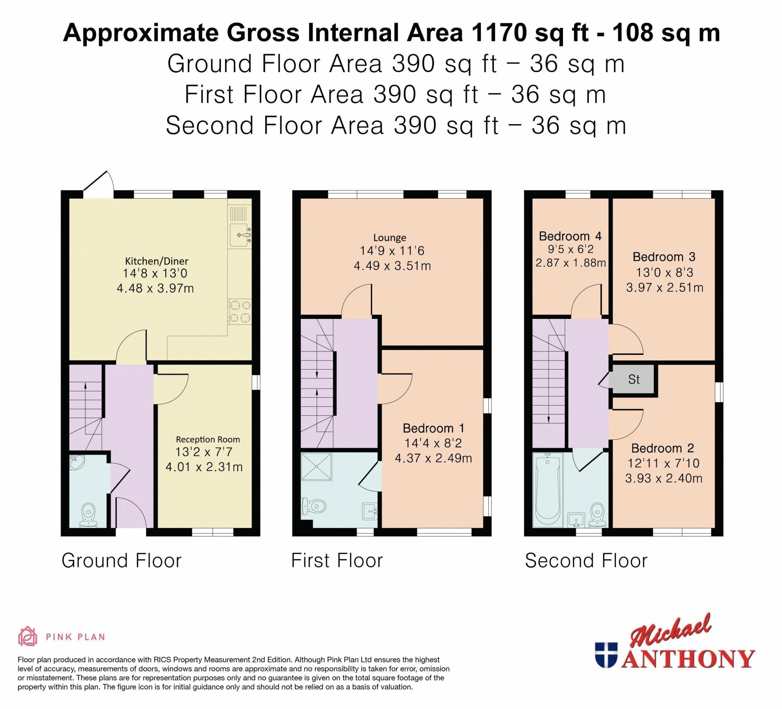 Floorplan for Haven Street, Broughton, Milton Keynes, Buckinghamshire, MK10 7DY
