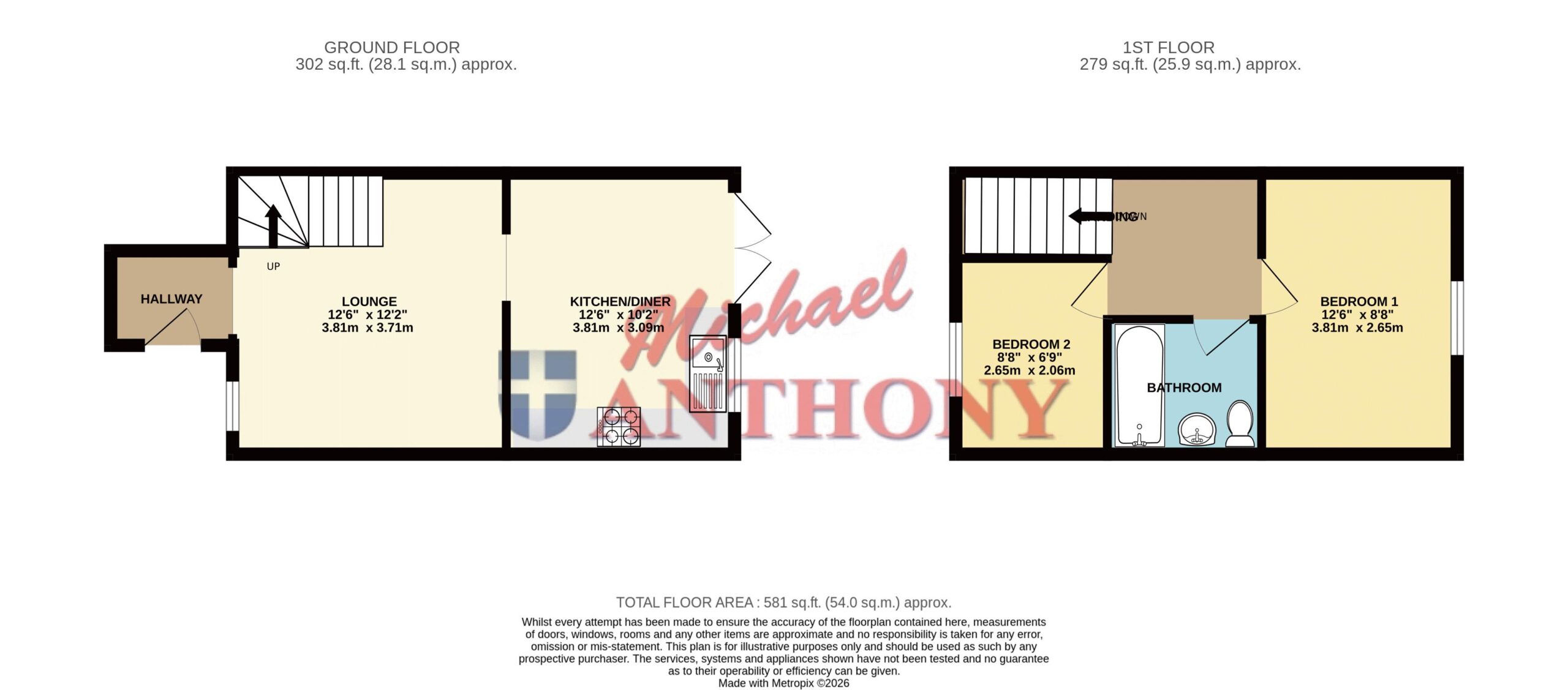 Floorplan for Milecastle, Bancroft, Milton Keynes, Buckinghamshire, MK13 0QL