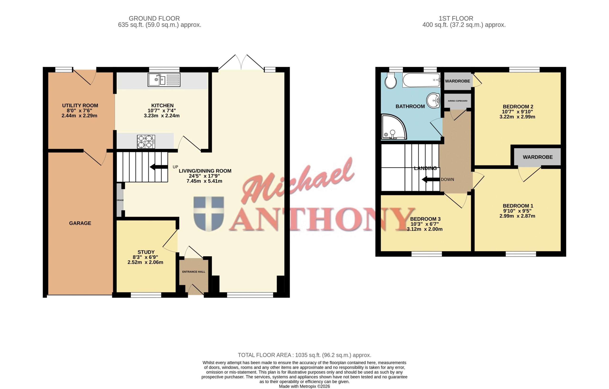 Floorplan for Dexter Avenue, Oldbrook, Milton Keynes, Buckinghamshire, MK6 2HQ