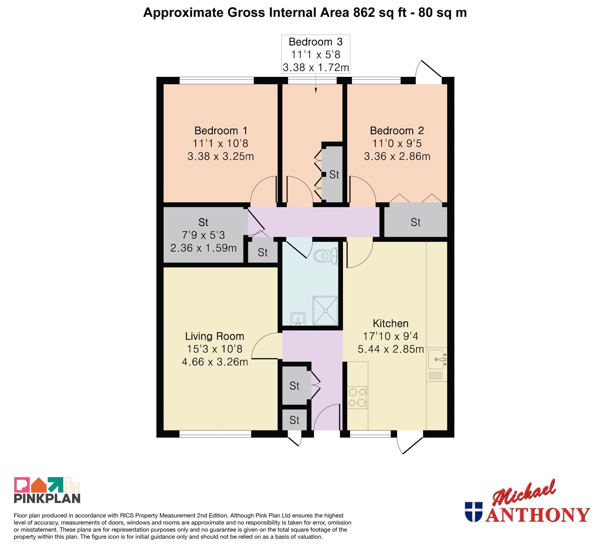 Floorplan for Garraways, Coffee Hall, Milton Keynes, Buckinghamshire, MK6 5DU