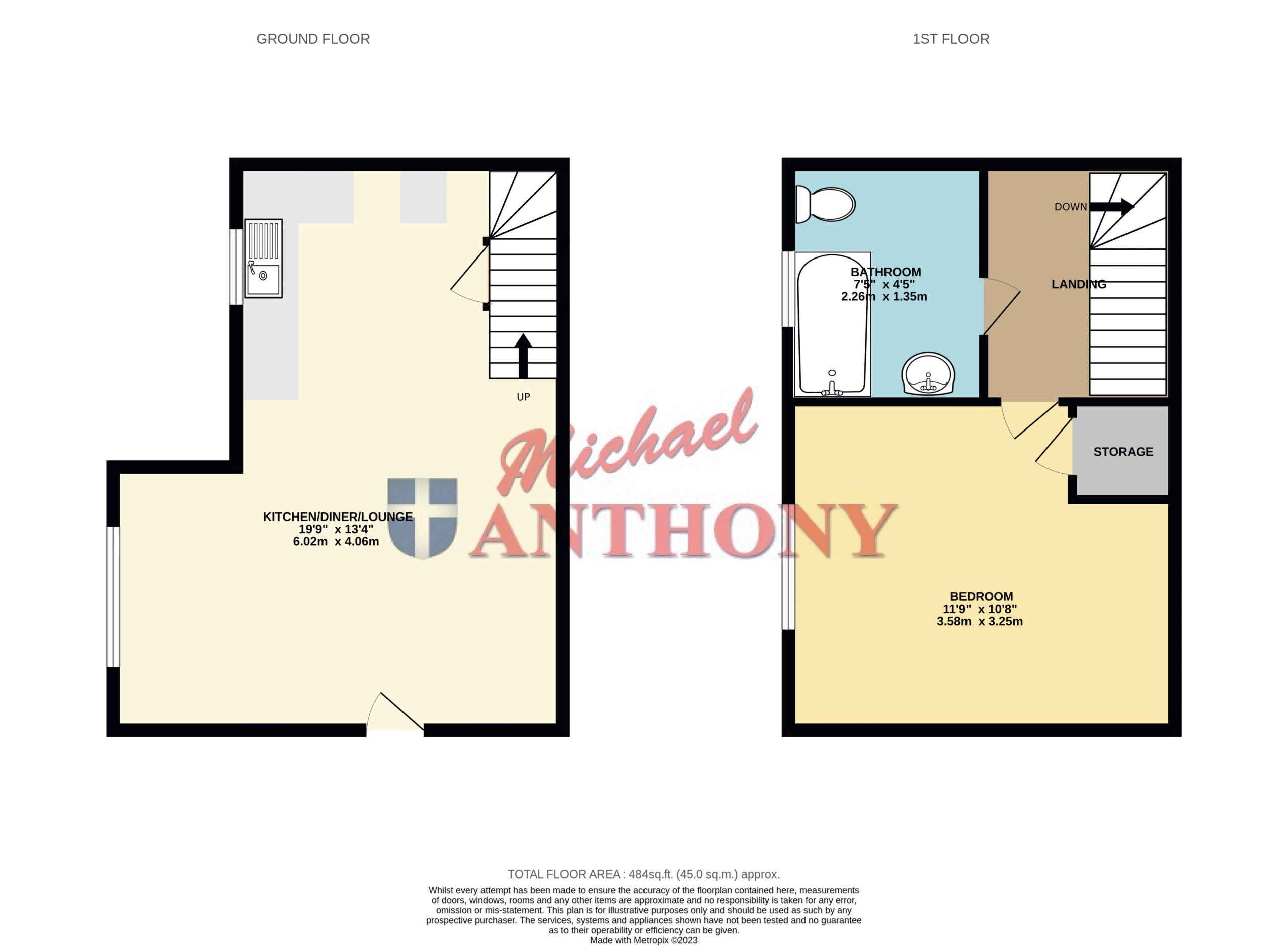 Floorplan for Pimpernel Grove, Walnut Tree, Milton Keynes, Buckinghamshire, MK7 7LG