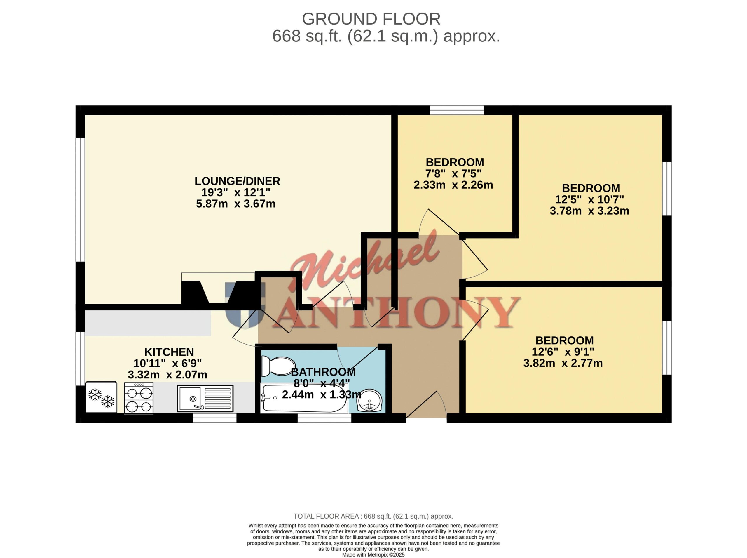 Floorplan for Berry Way, Newton Longville, Milton Keynes, Buckinghamshire, MK17 0AR