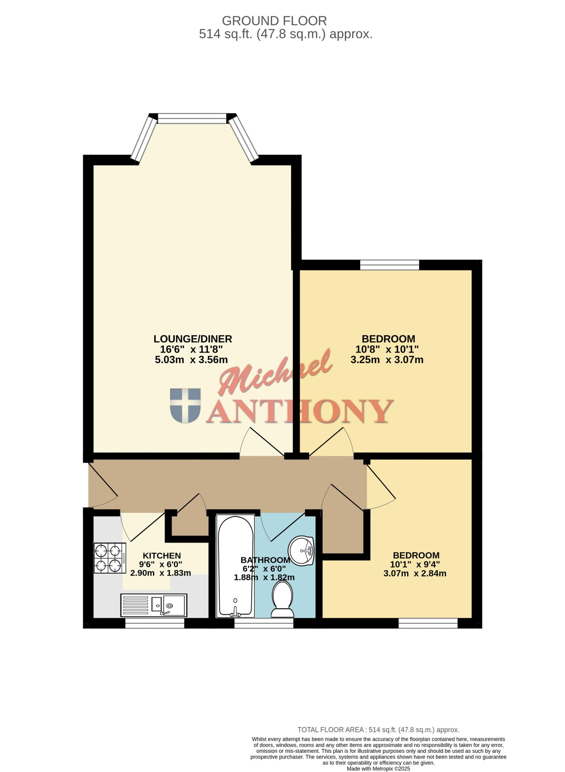 Floorplan for Knaresborough Court, Bletchley, Milton Keynes, Buckinghamshire, MK3 7DS
