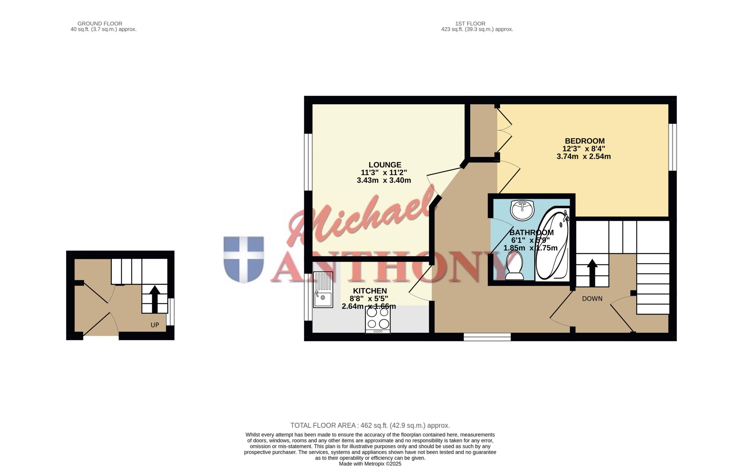 Floorplan for Napier Street, Bletchley, Milton Keynes, Buckinghamshire, MK2 2NF