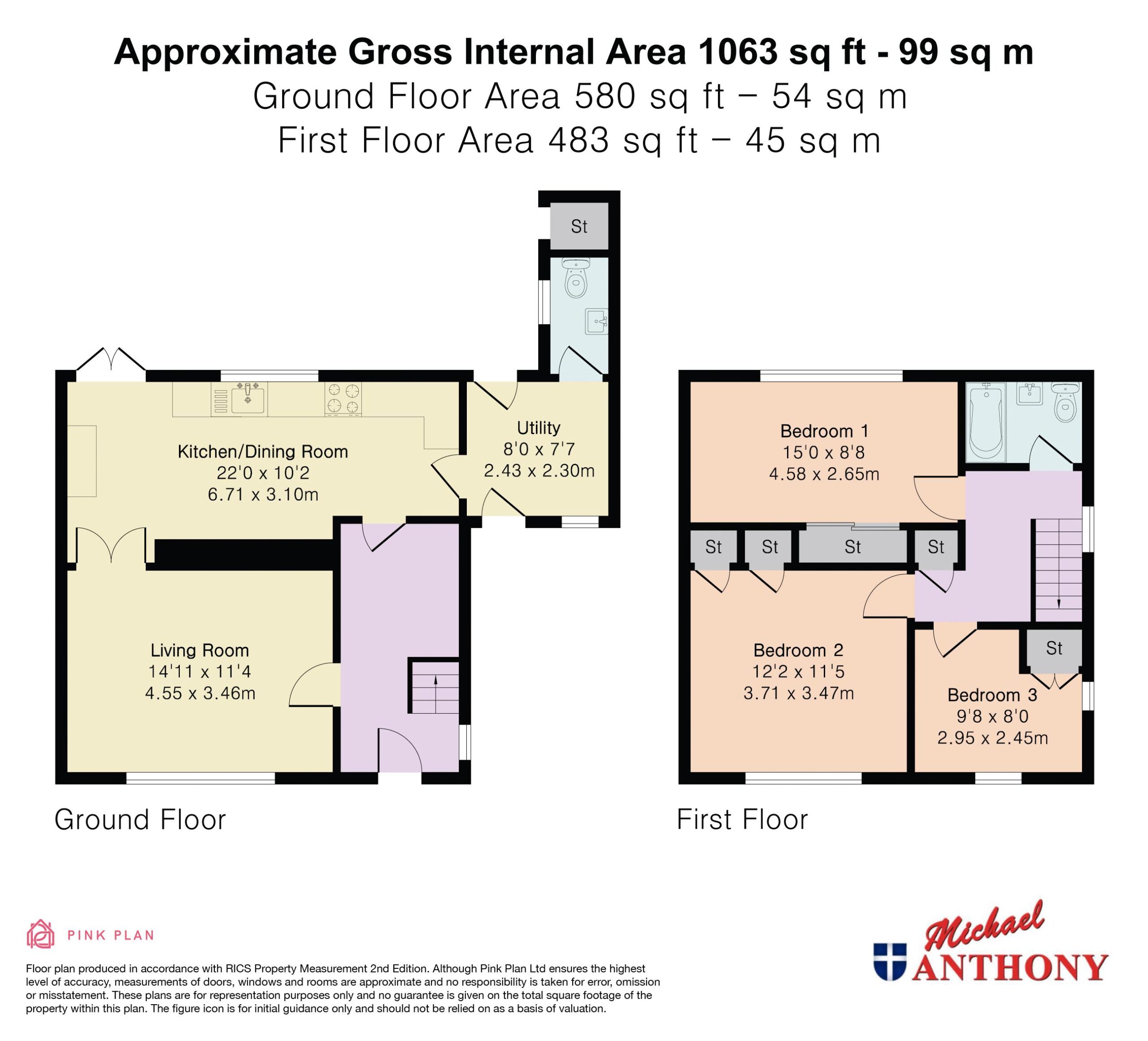 Floorplan for Newton Road, Bletchley, Milton Keynes, Buckinghamshire, MK3 5DH