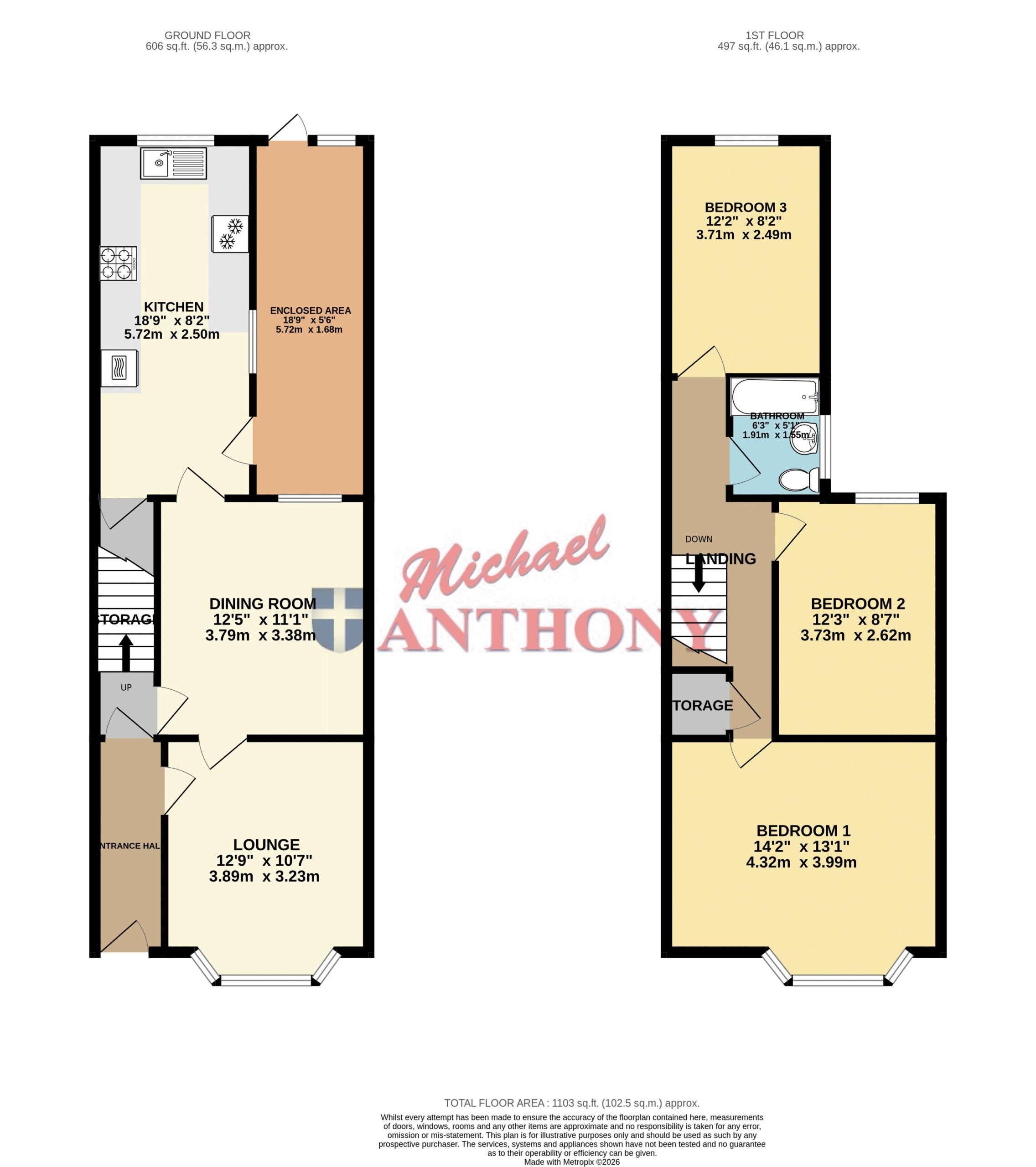 Floorplan for Osborne Street, Bletchley, Milton Keynes, Buckinghamshire, MK2 2LR