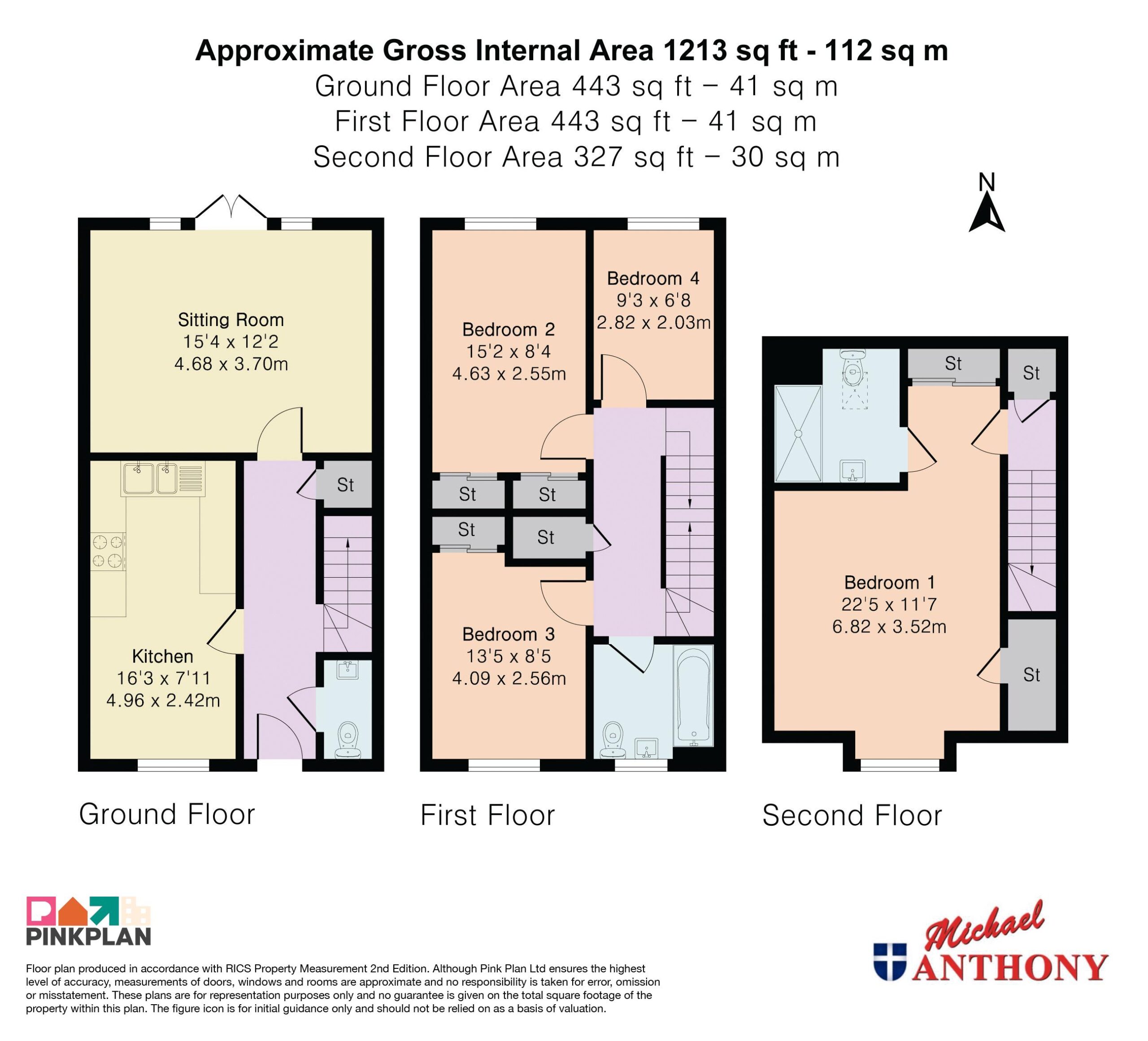 Floorplan for Burney Drive, Glebe Farm, Milton Keynes, Buckinghamshire, MK17 8YW