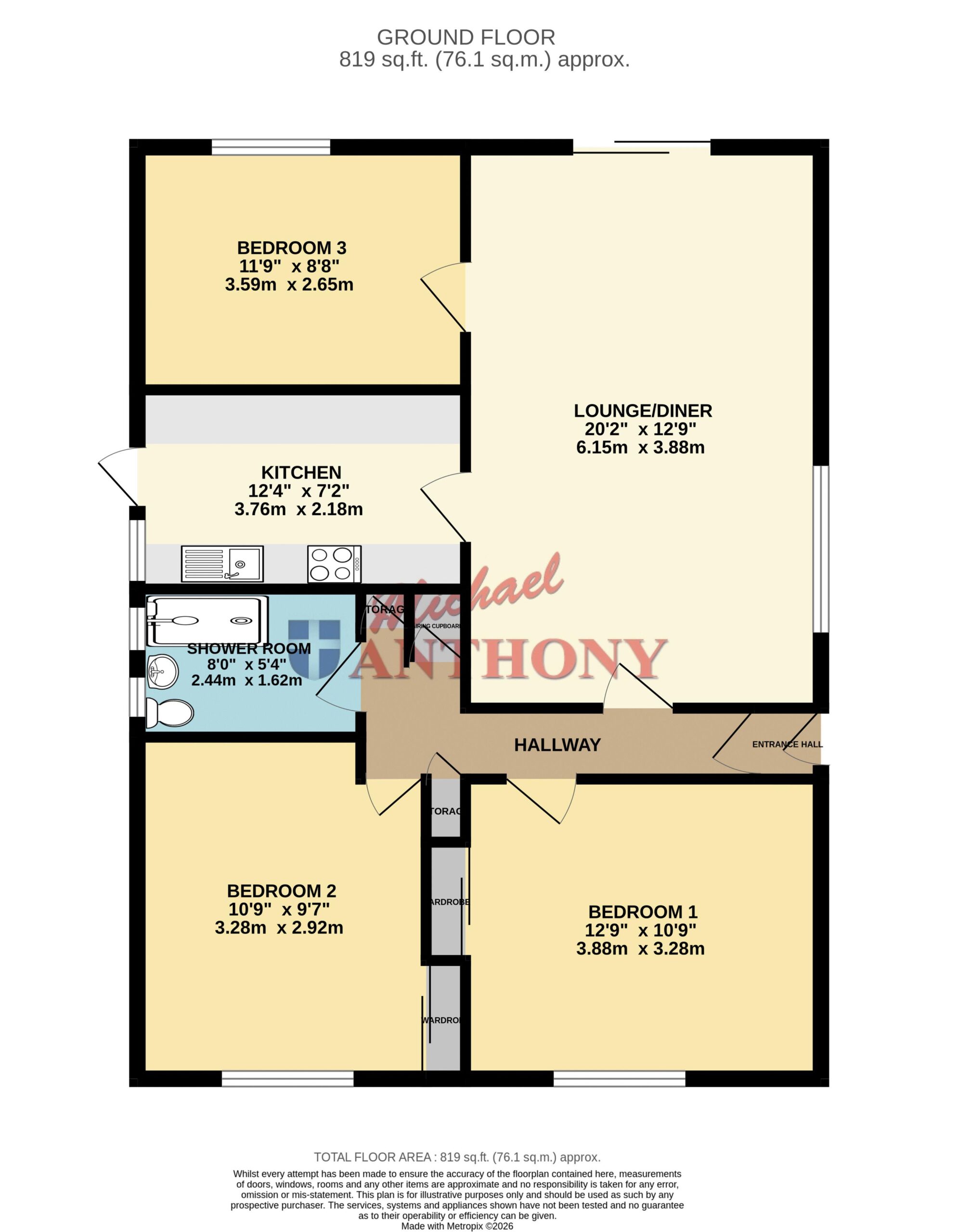 Floorplan for Windmill Hill Drive, Bletchley, Milton Keynes, Buckinghamshire, MK3 7RJ