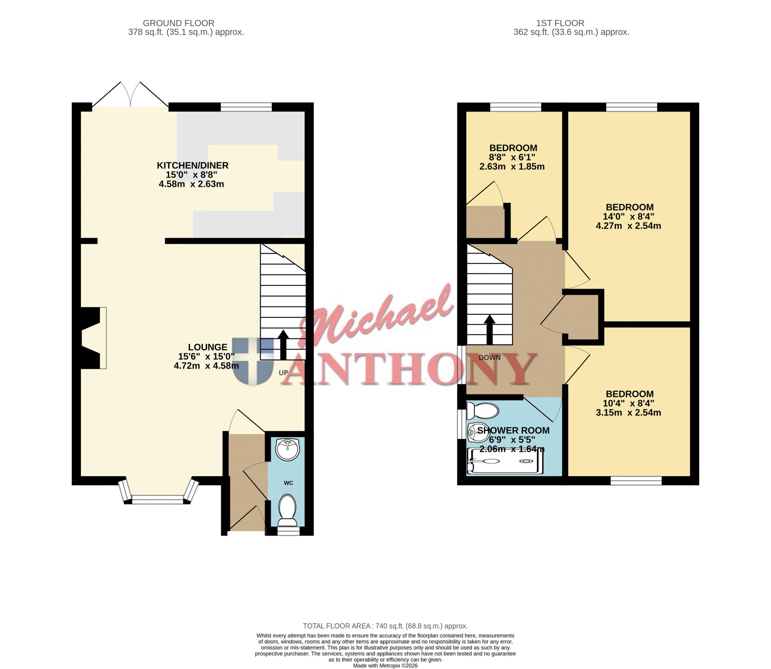 Floorplan for Perracombe, Furzton, Milton Keynes, Buckinghamshire, MK4 1EP