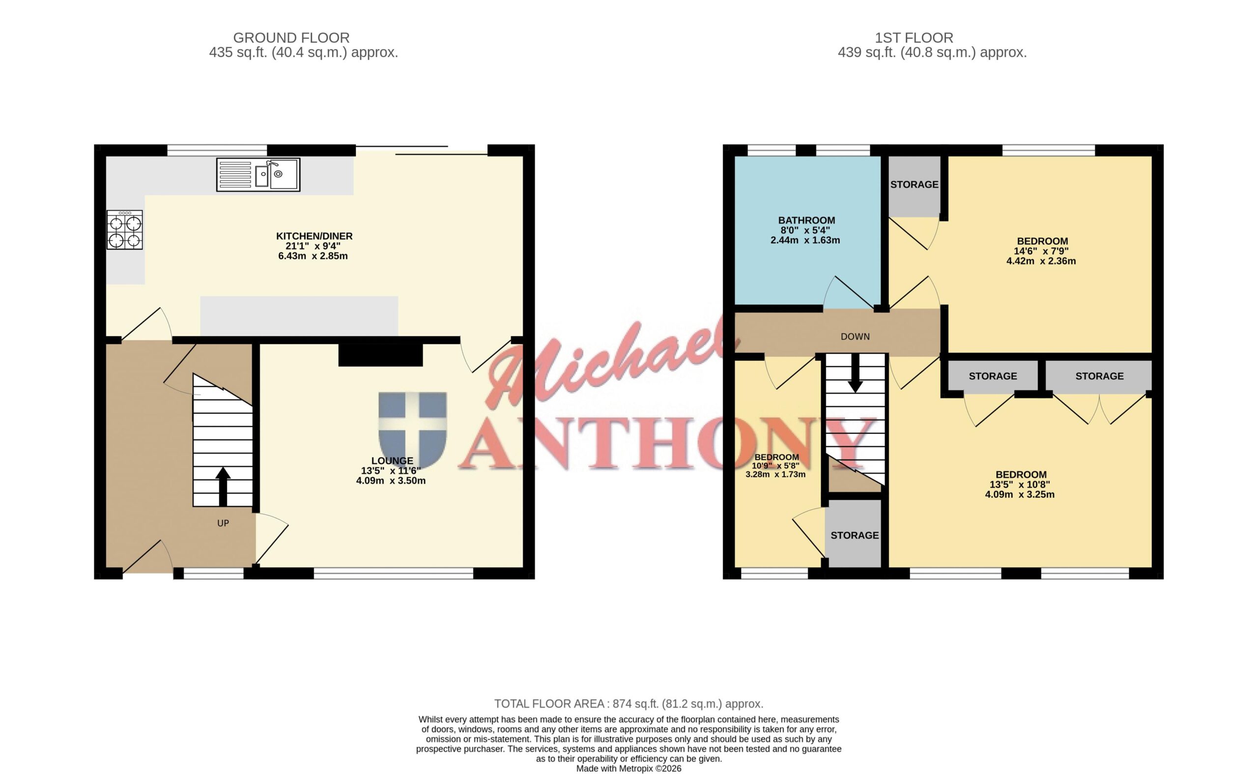 Floorplan for Whaddon Way, Bletchley, Milton Keynes, Buckinghamshire, MK3 7DY