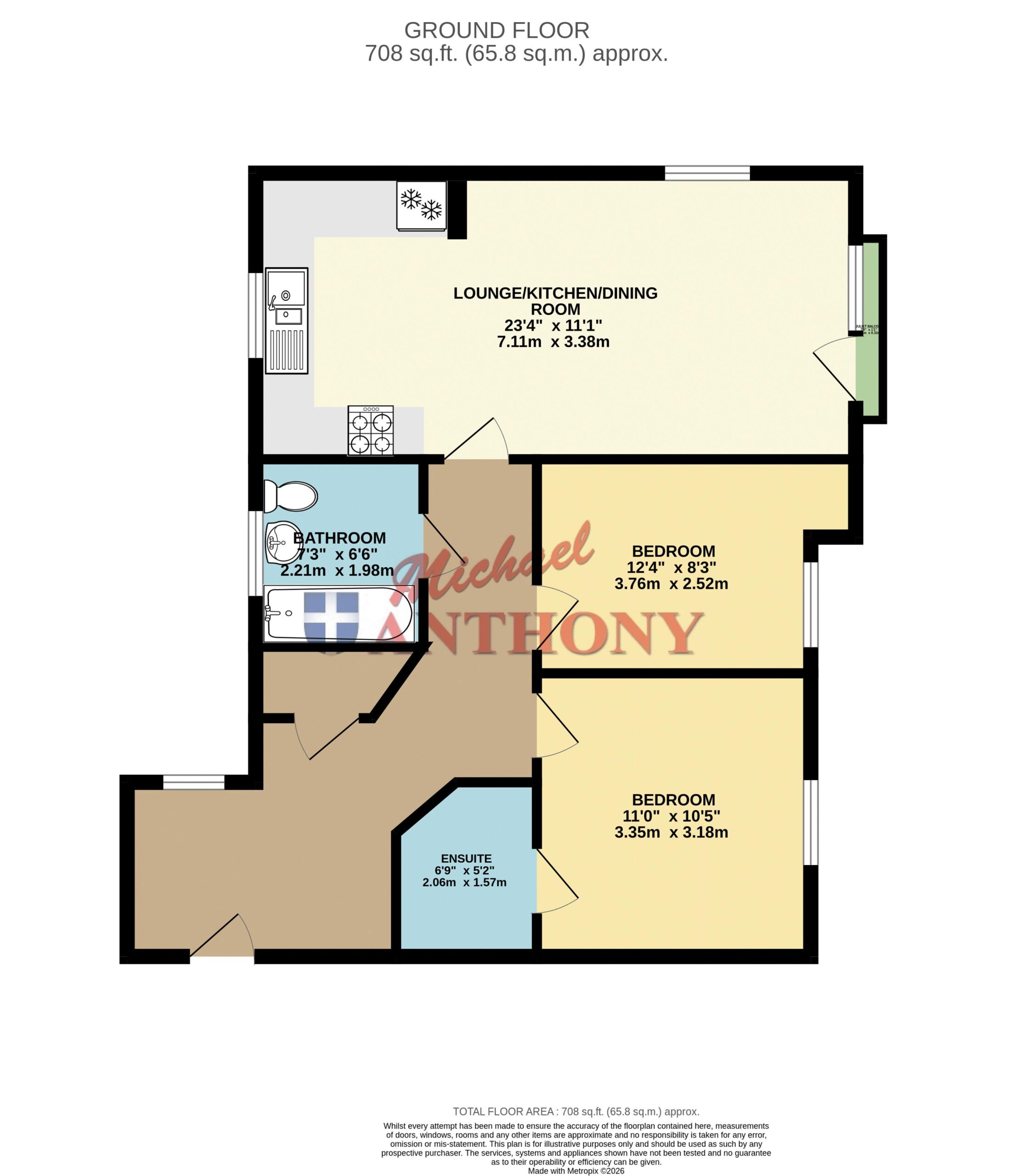 Floorplan for Marquess Drive, Bletchley, Milton Keynes, Buckinghamshire, MK2 2FN