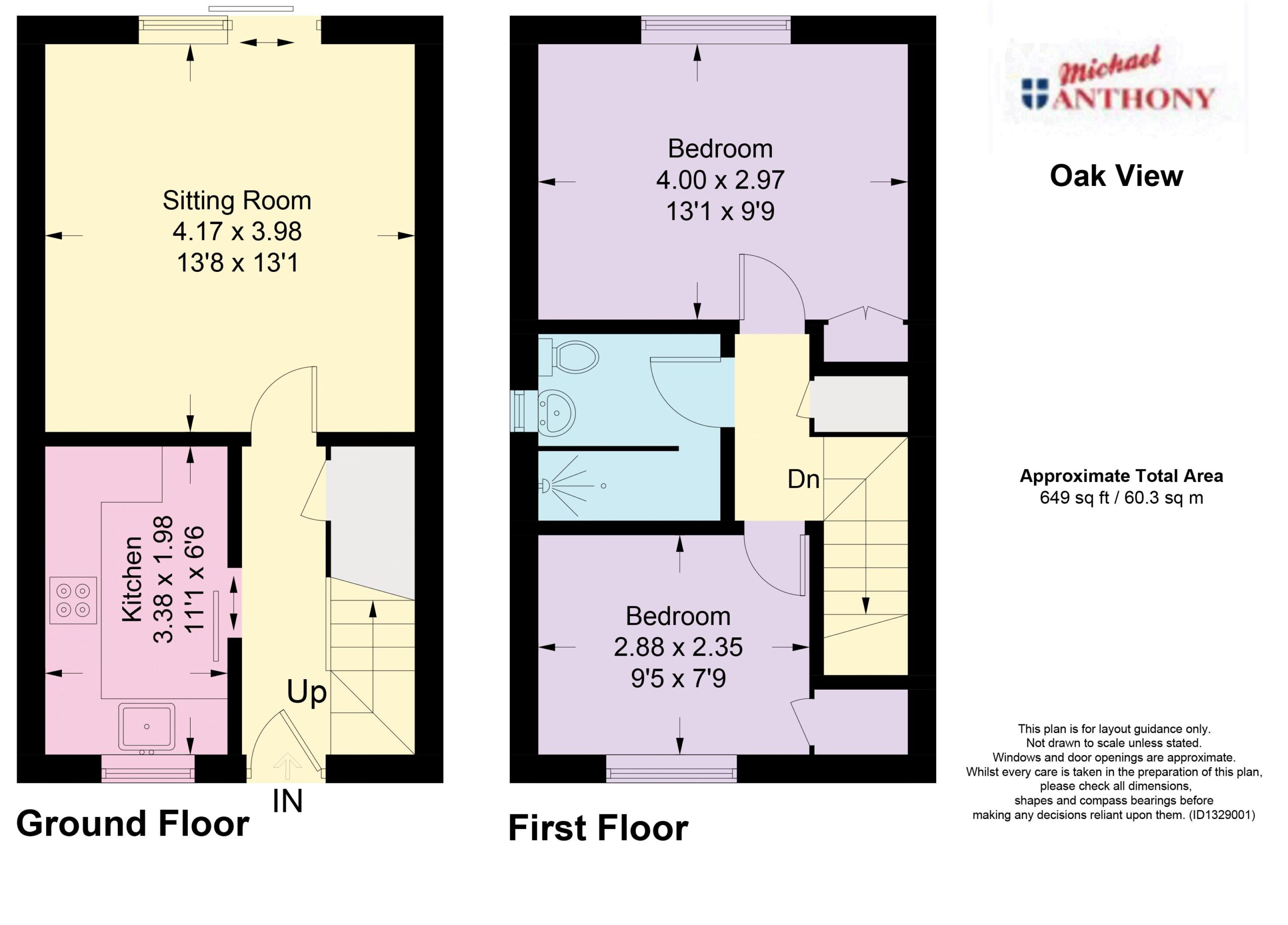 Floorplan for Oak View, Bovingdon, Hemel Hempstead, Hertfordshire, HP3 0GF