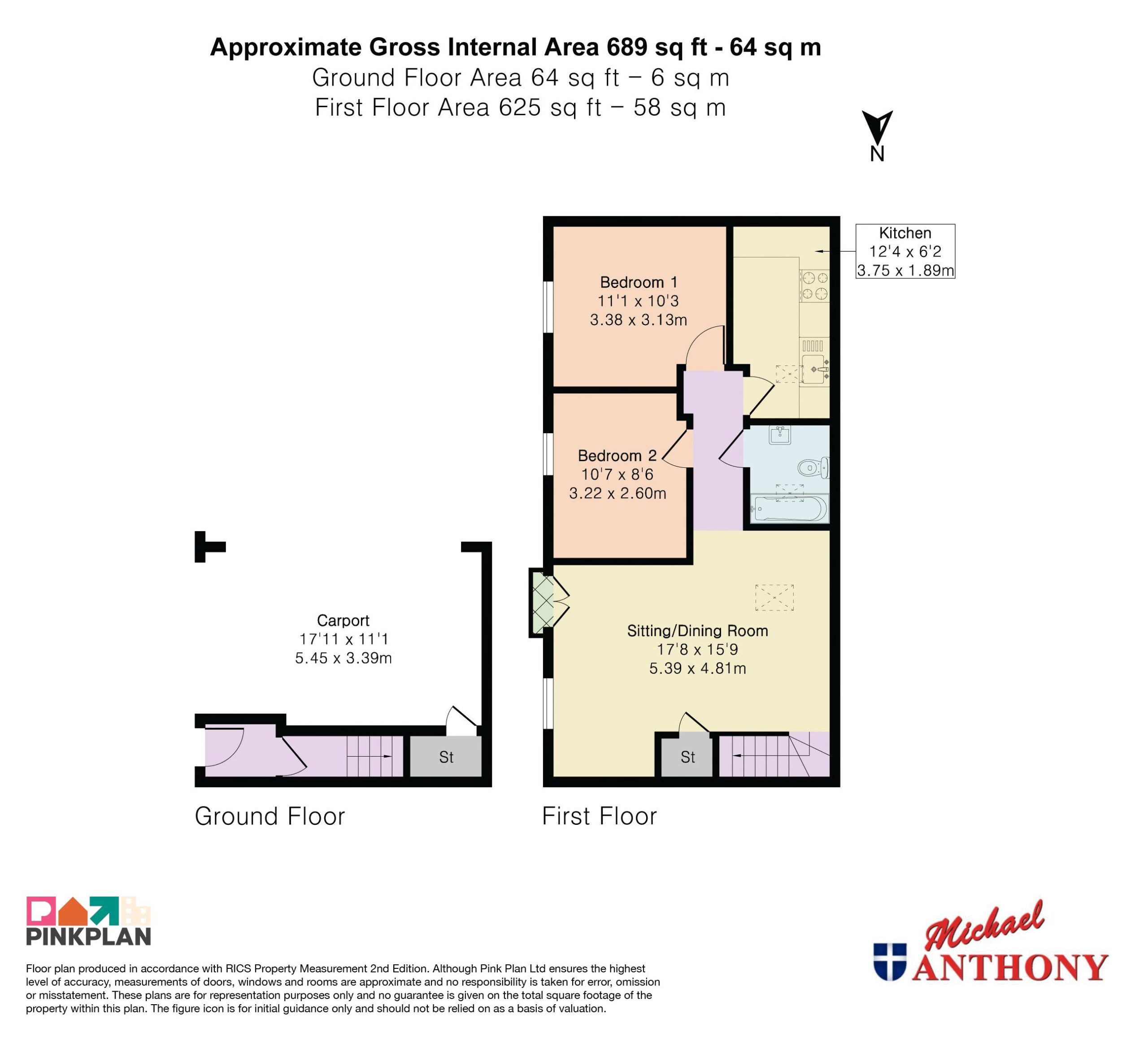 Floorplan for Trywright Court, Brooklands, Milton Keynes, Buckinghamshire, MK10 7LH