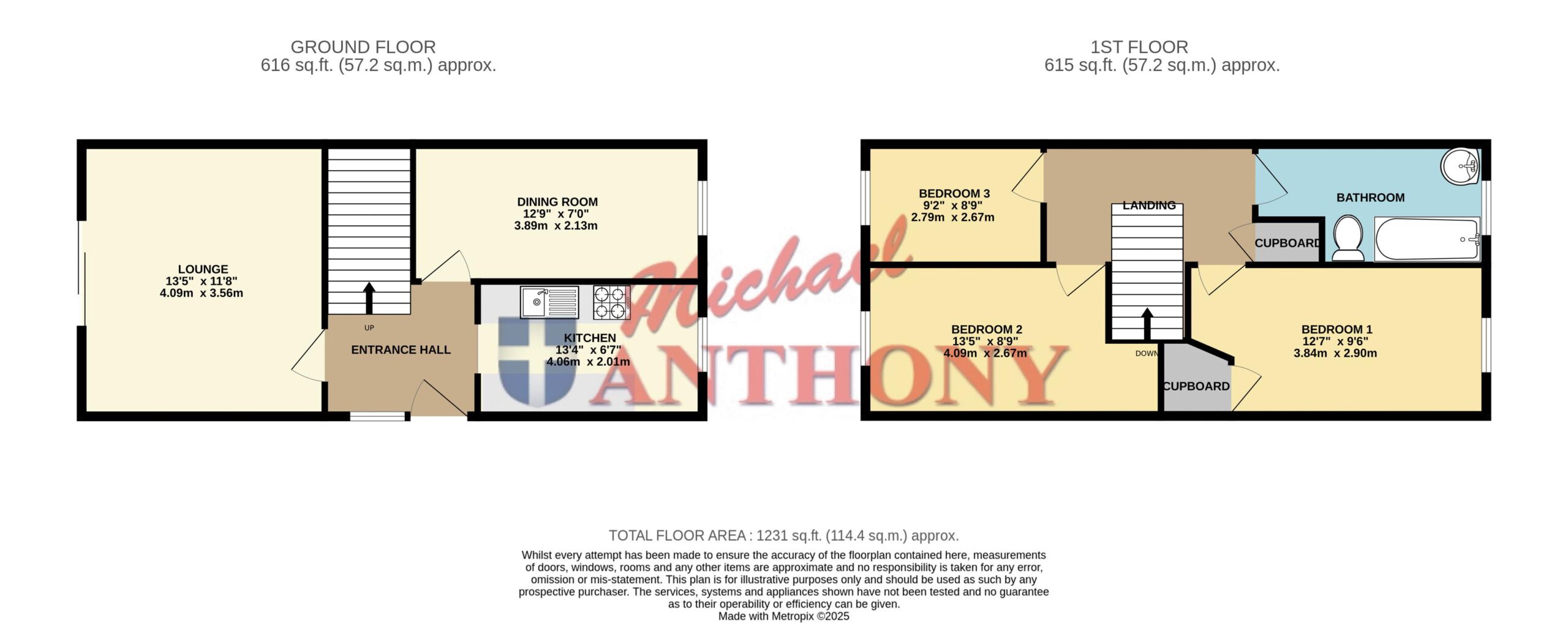 Floorplan for Eston Court, Bradville, Milton Keynes, Buckinghamshire, MK13 7DF