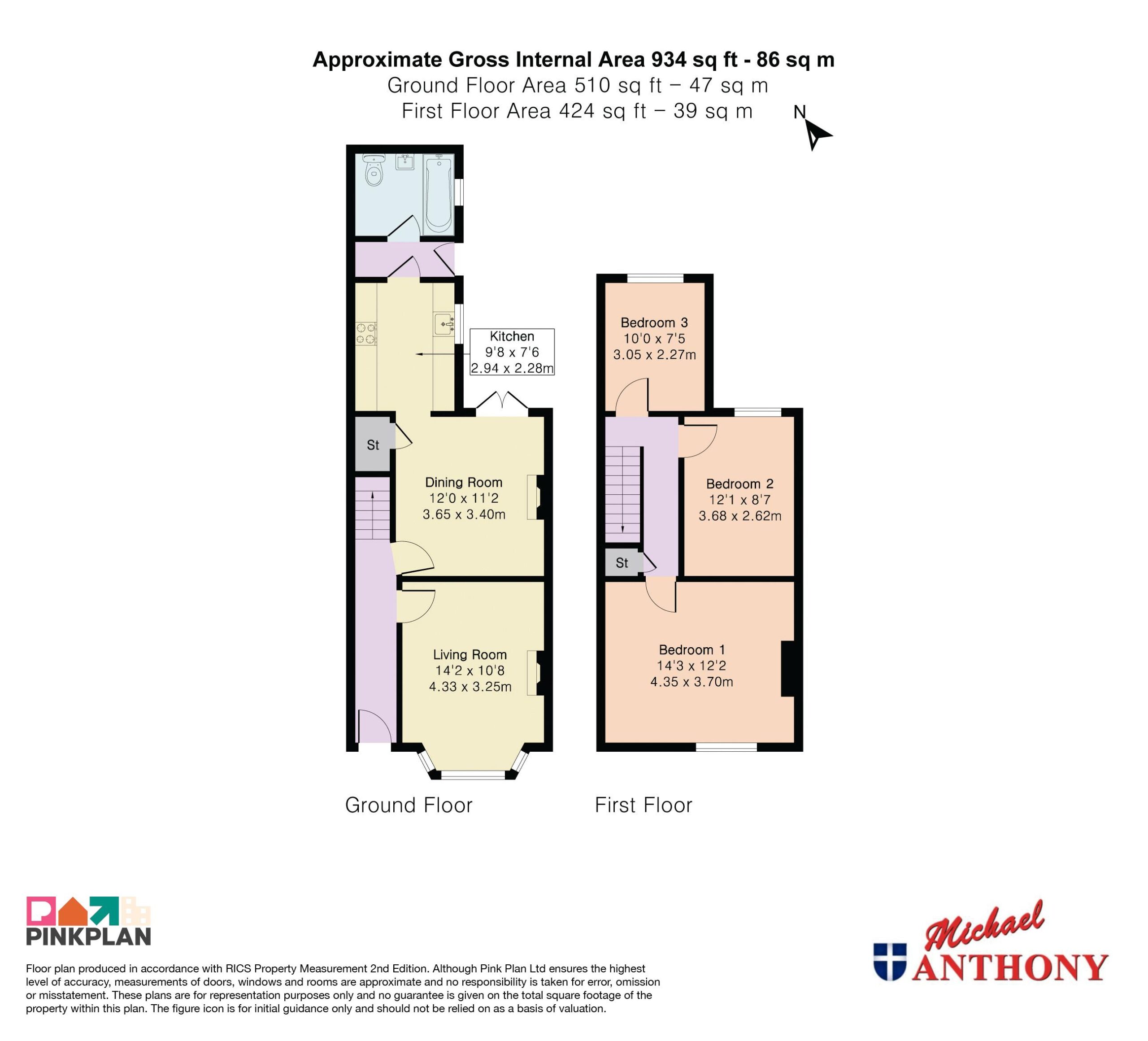 Floorplan for Albert Street, Bletchley, Milton Keynes, Buckinghamshire, MK2 2UQ