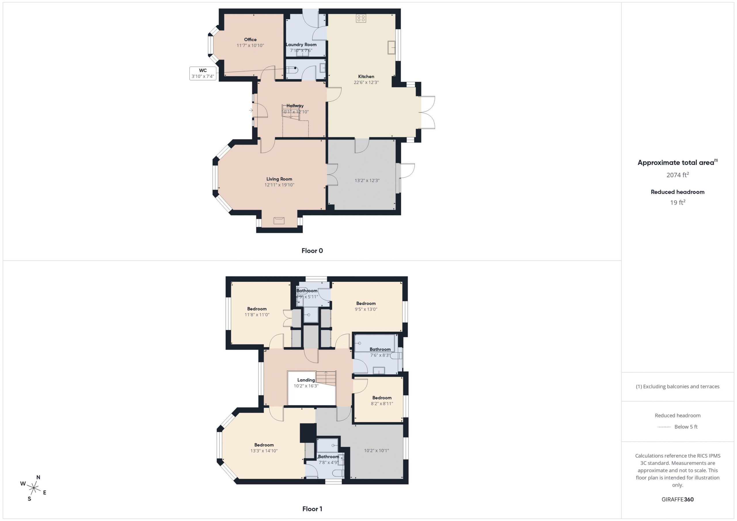 Floorplan for Snaith Crescent, Loughton, Milton Keynes, Buckinghamshire, MK5 8HQ
