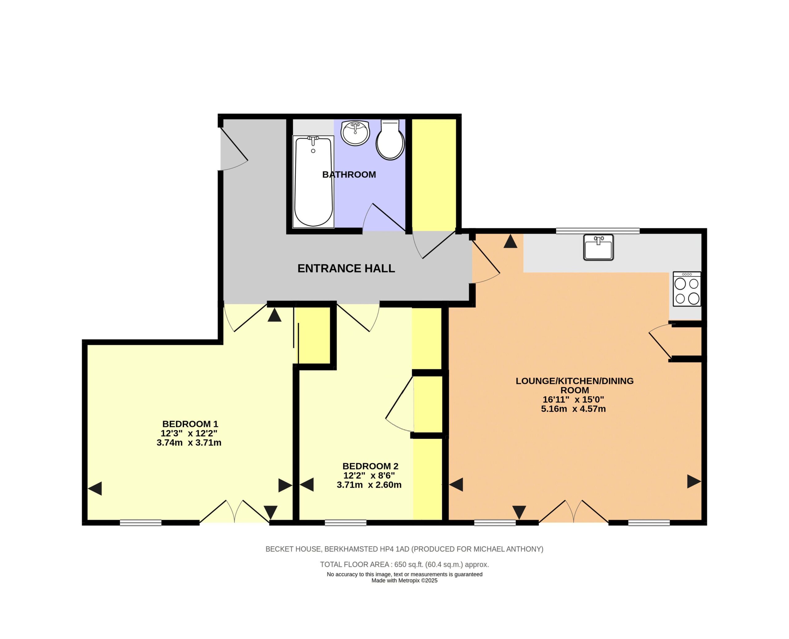 Floorplan for High Street, Berkhamsted, Hertfordshire, HP4 1AD