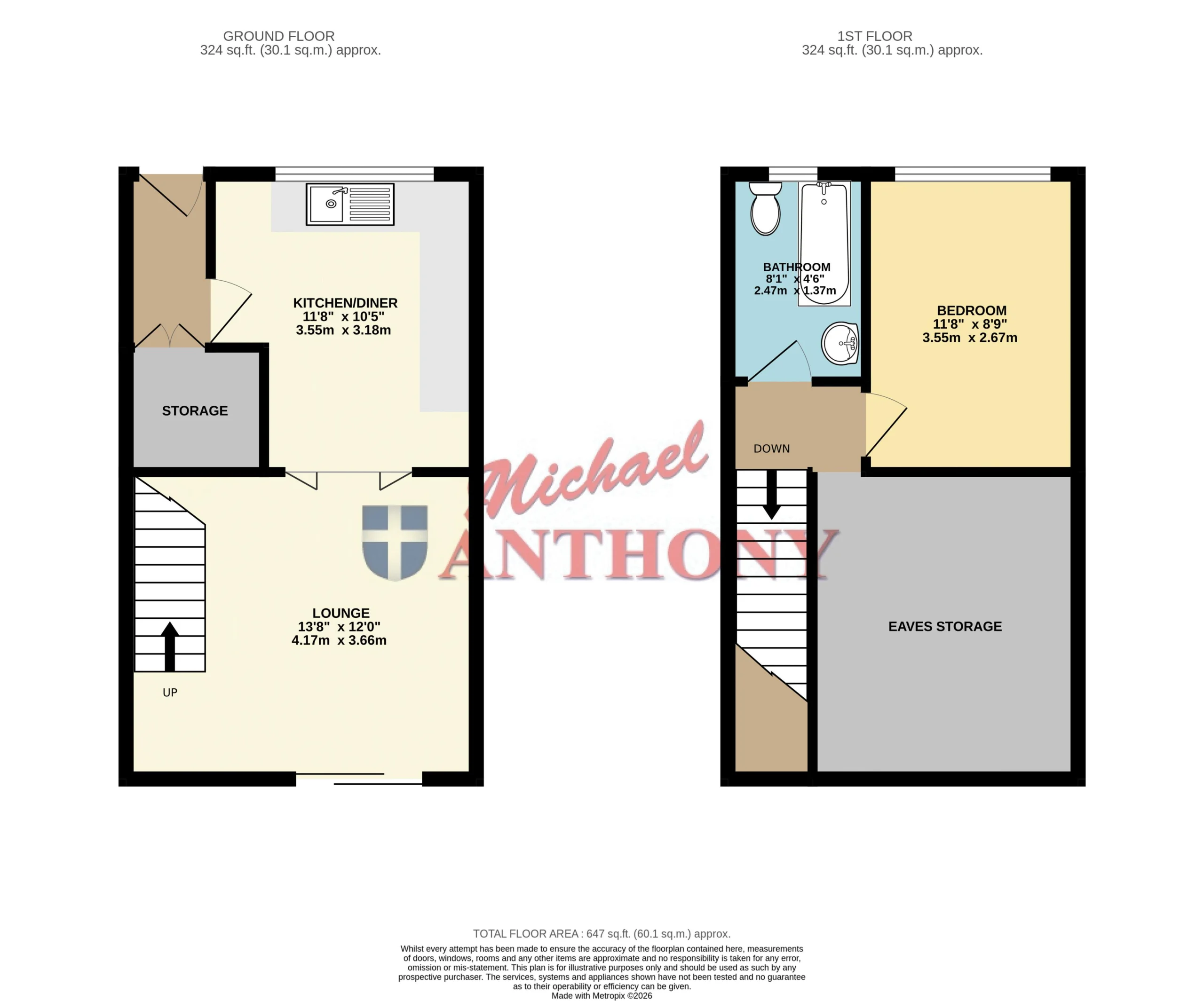 Floorplan for Buckby, Tinkers Bridge, Milton Keynes, Buckinghamshire, MK6 3DP
