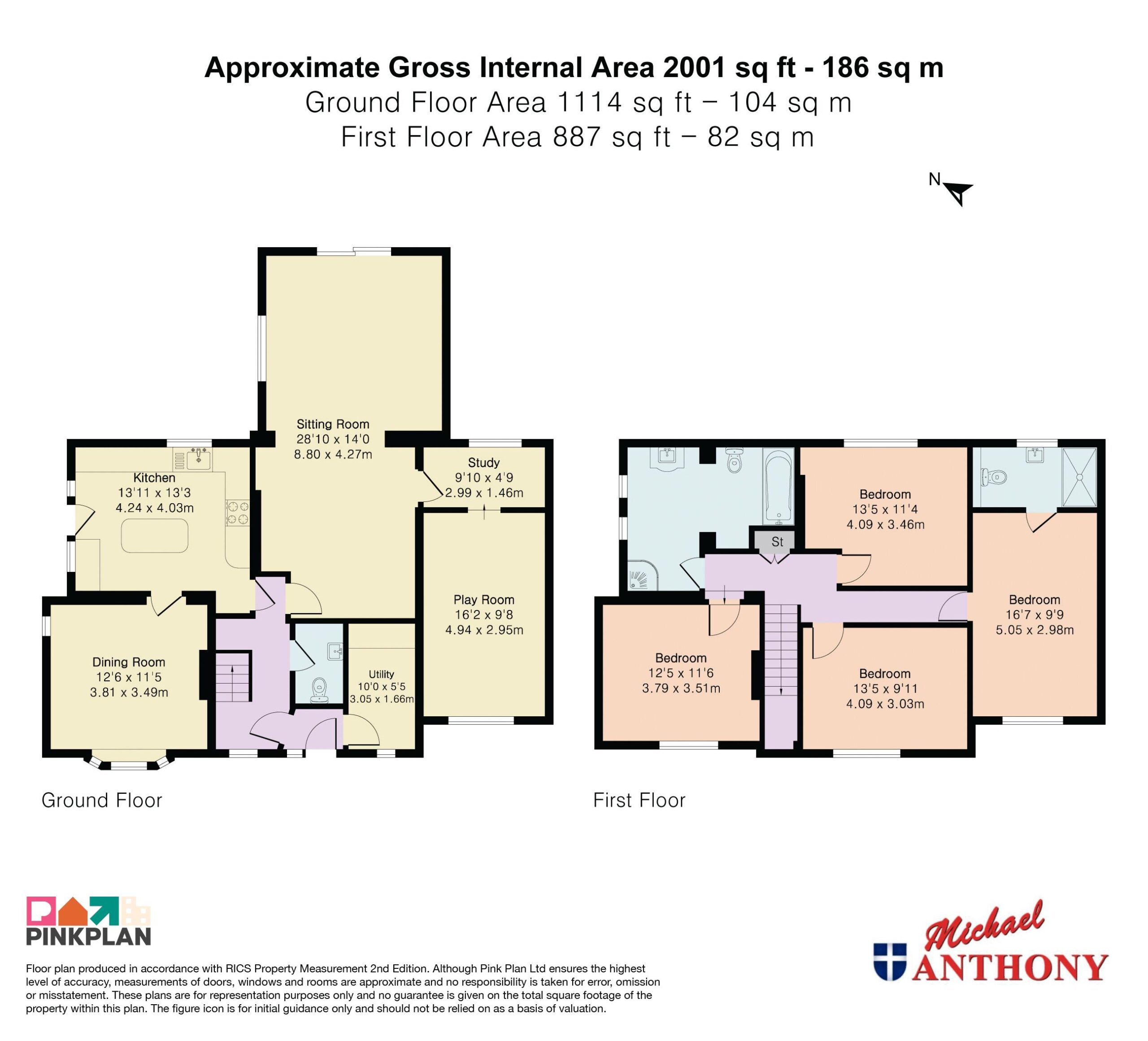Floorplan for Puxley Road, Deanshanger, Milton Keynes, Northamptonshire, MK19 6JB