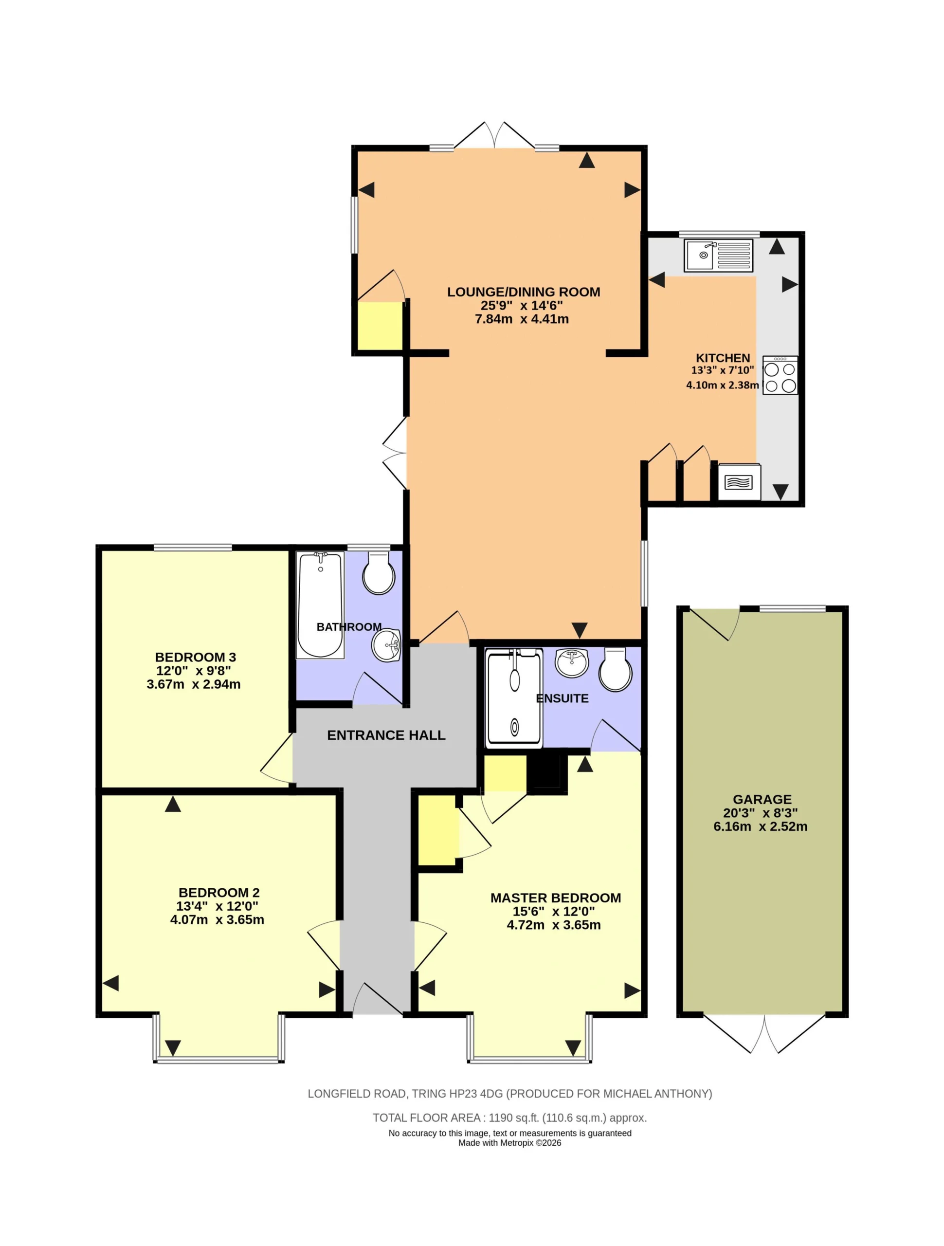 Floorplan for Longfield Road, Tring, Hertfordshire, HP23 4DG