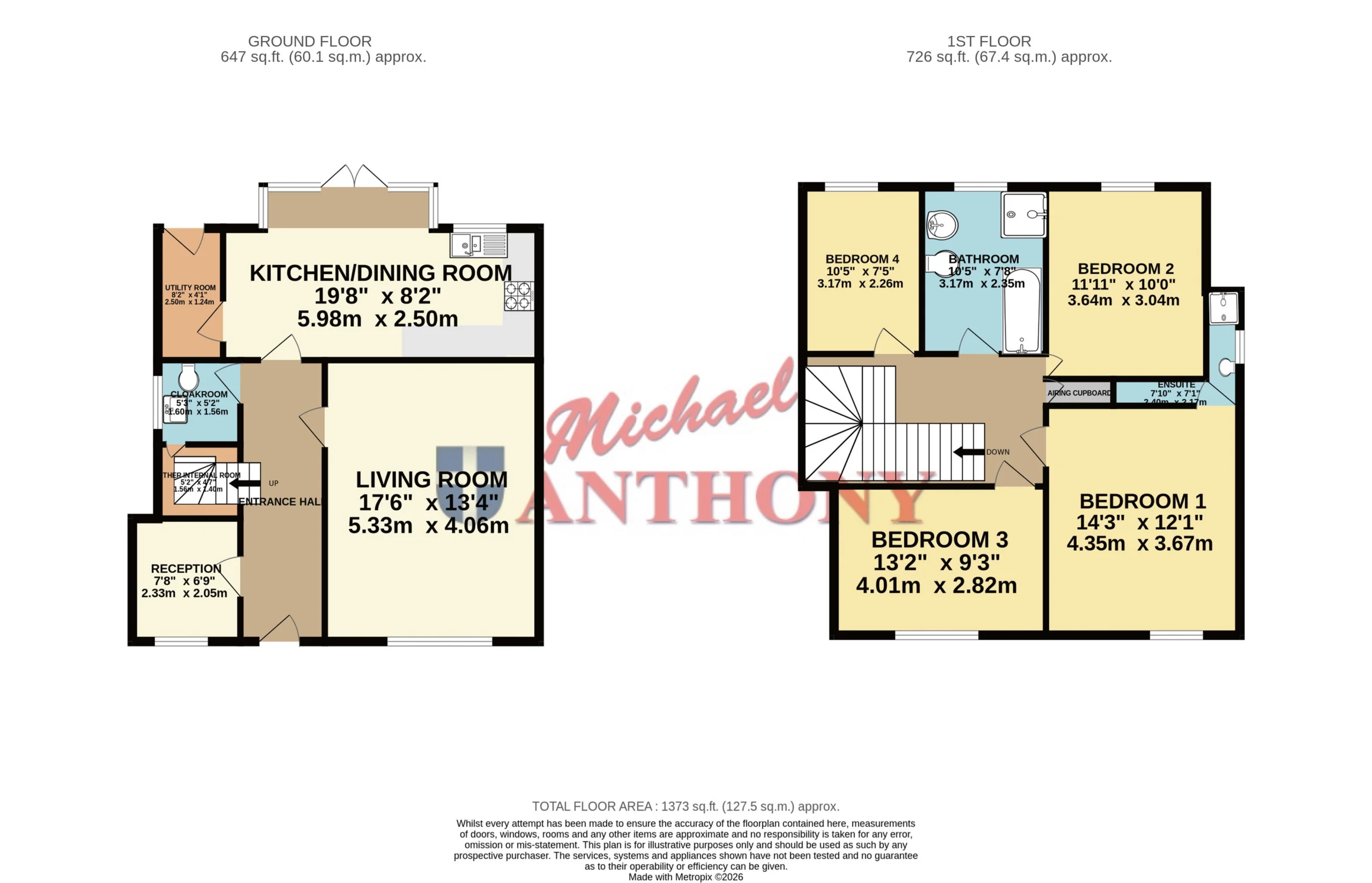 Floorplan for Gladius Grove, Fairfields, Milton Keynes, Buckinghamshire, MK11 4DE