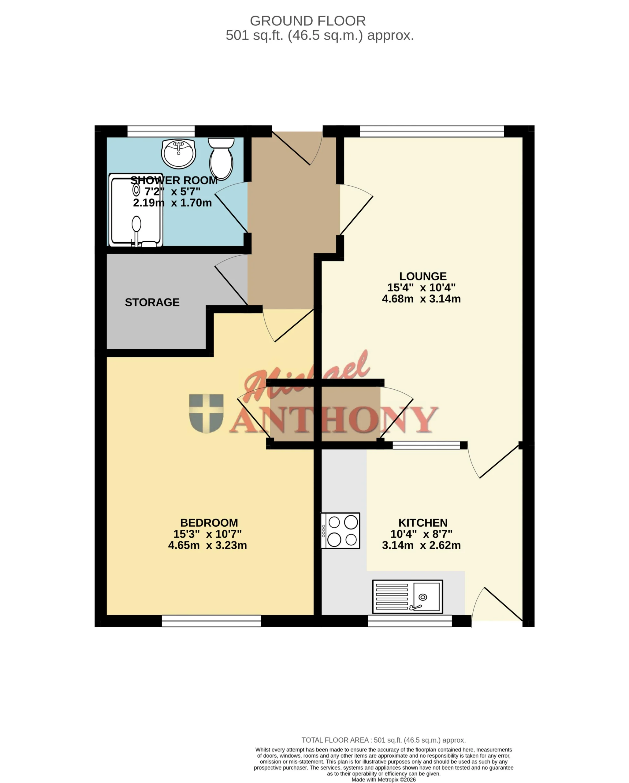 Floorplan for Barons Close, Bletchley, Milton Keynes, Buckinghamshire, MK2 2UP