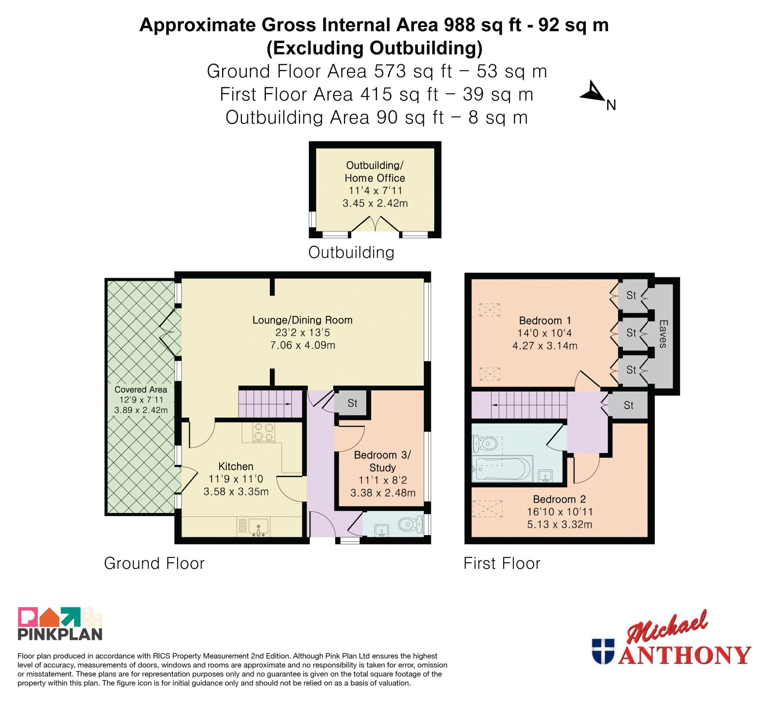 Floorplan for Butlers Grove, Great Linford, Milton Keynes, Buckinghamshire, MK14 5DT