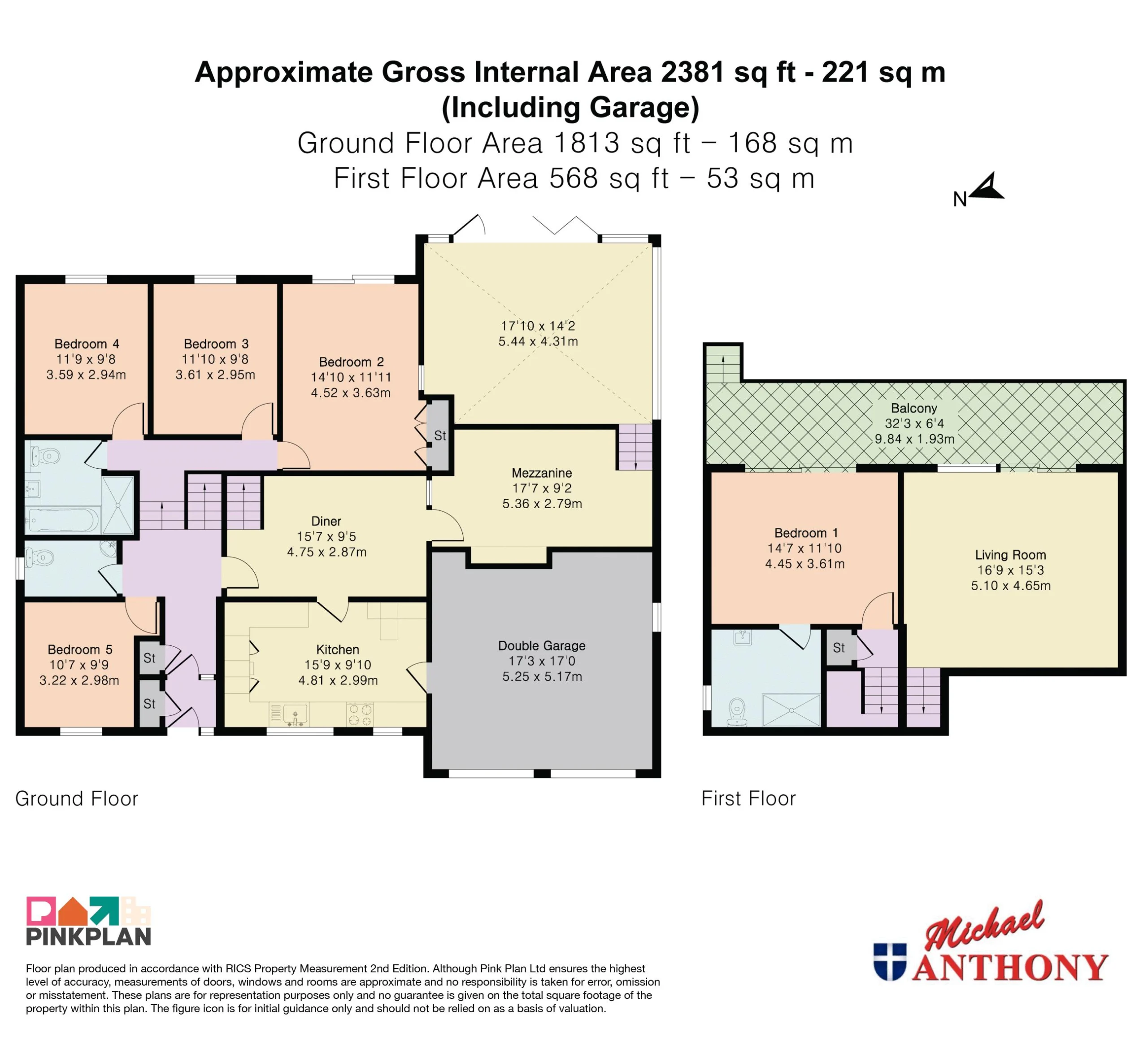 Floorplan for Colesbourne Drive, Downhead Park, Milton Keynes, Buckinghamshire, MK15 9AW